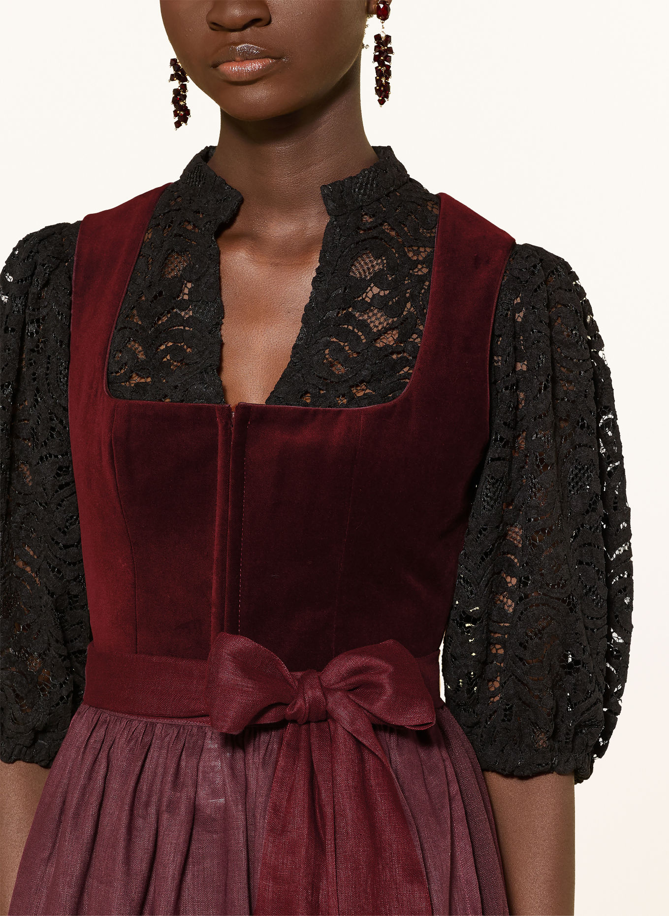 LIMBERRY Dirndl MANON: DONKERROOD