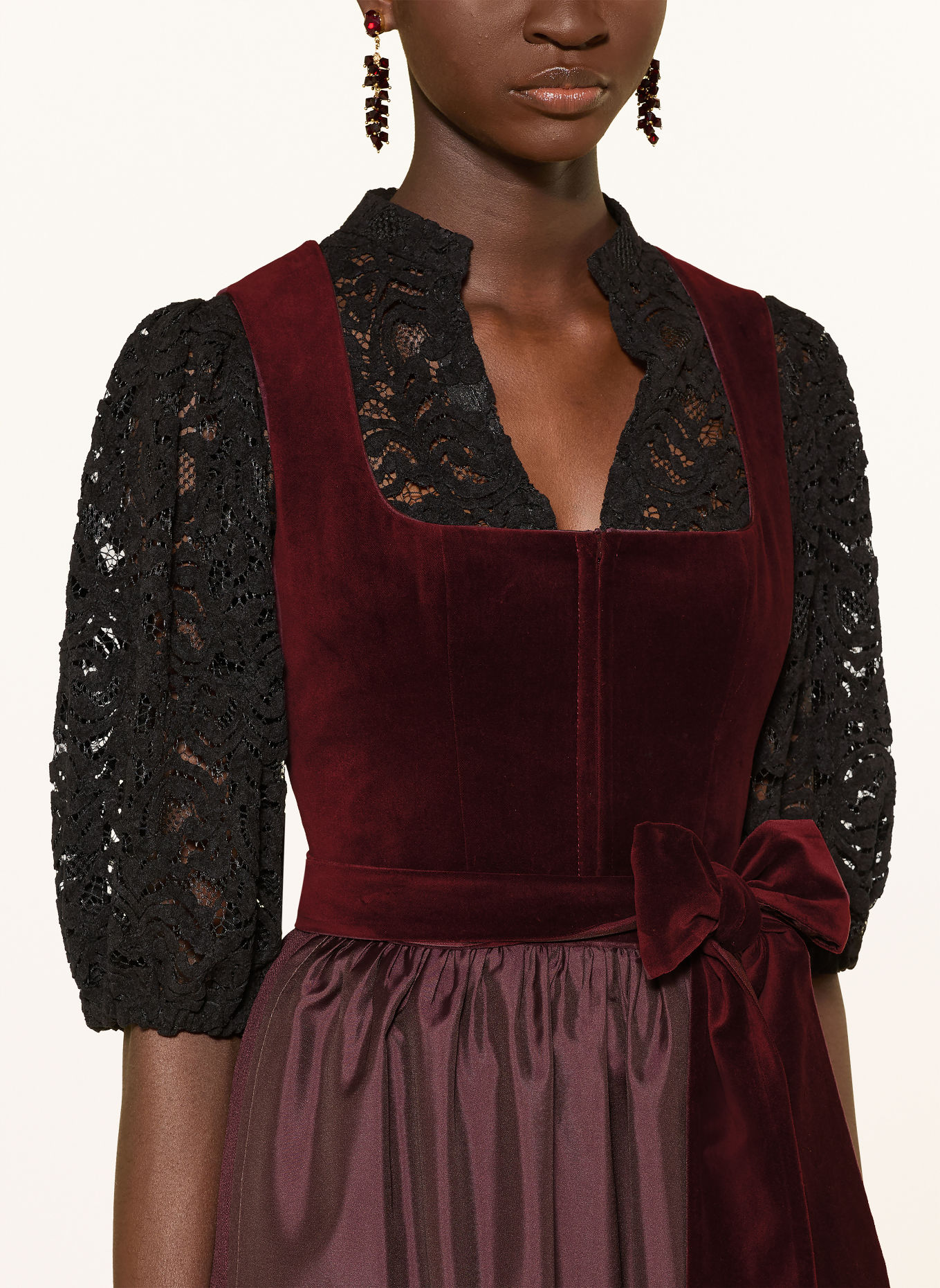 LIMBERRY Dirndl MANON: DONKERROOD