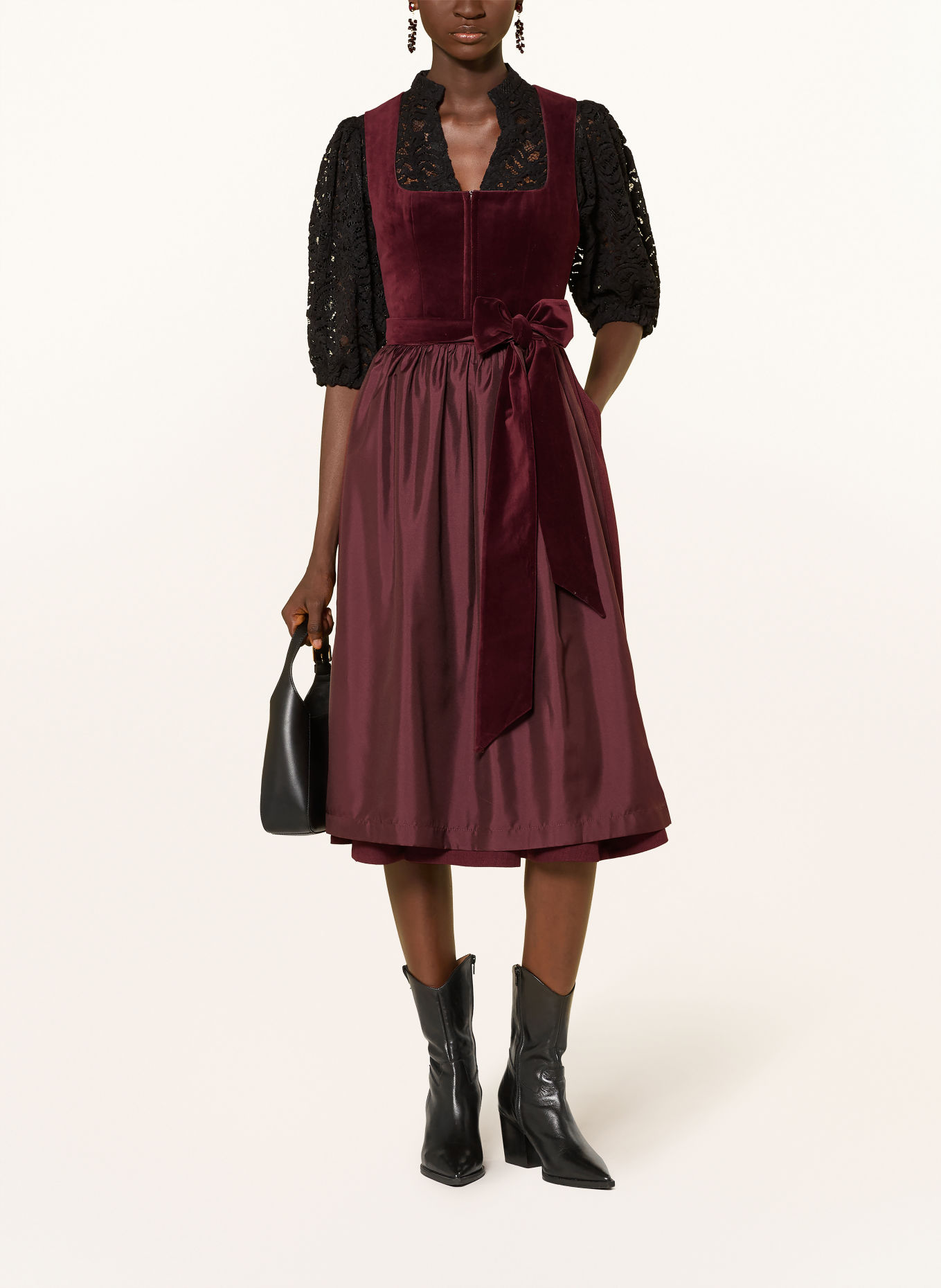 LIMBERRY Dirndl MANON: DONKERROOD