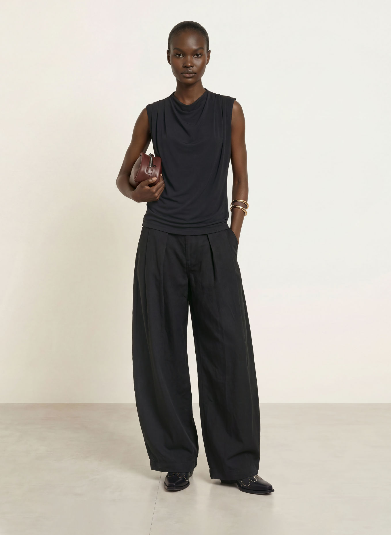 ALLSAINTS Top EMERSON: ZWART