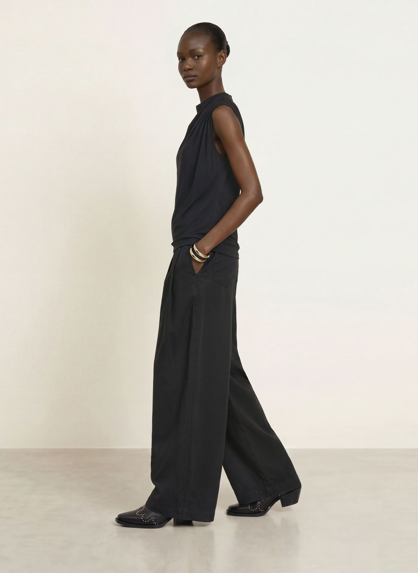 ALLSAINTS Top EMERSON: ZWART