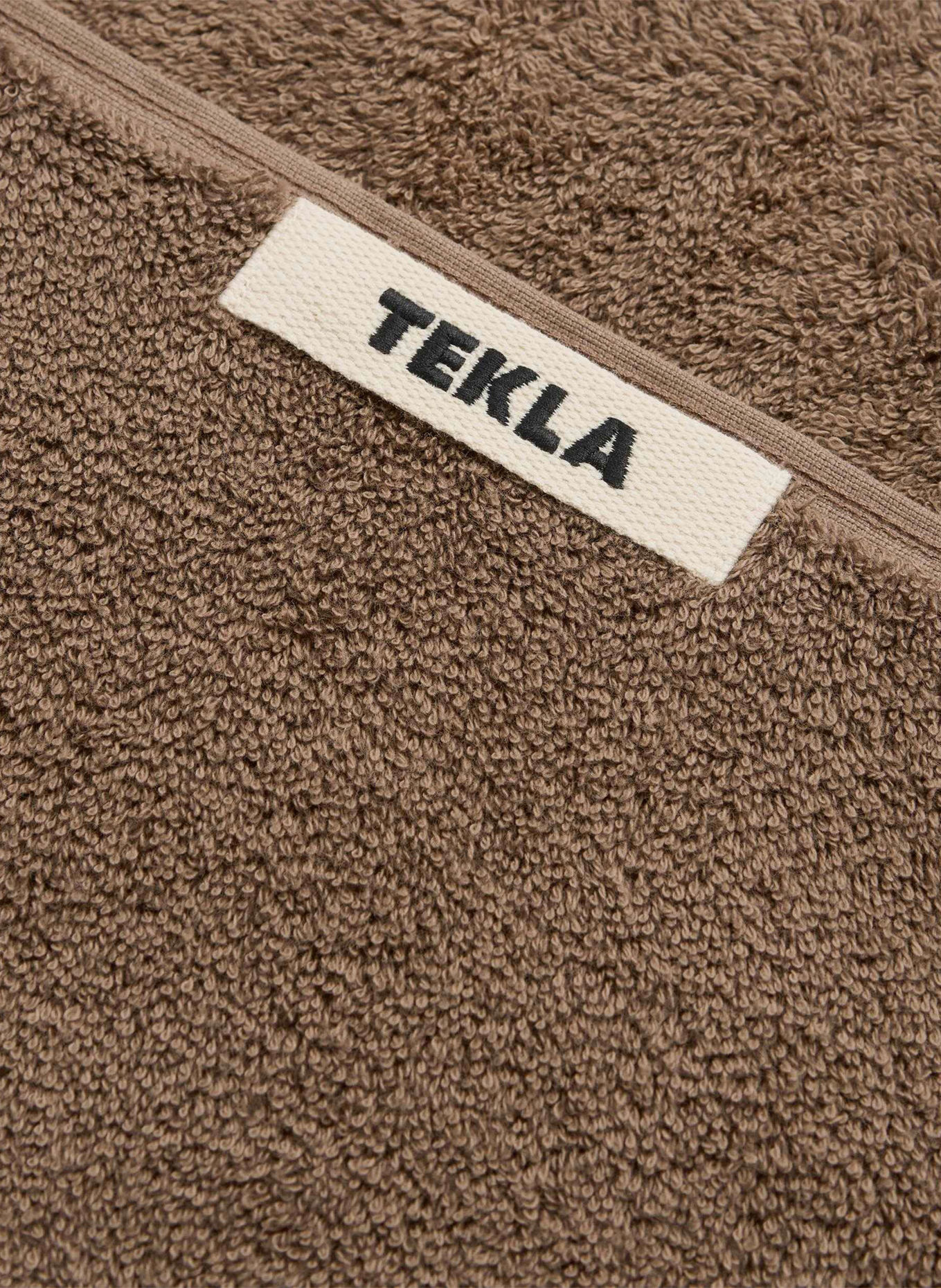 TEKLA Hand towel: BROWN