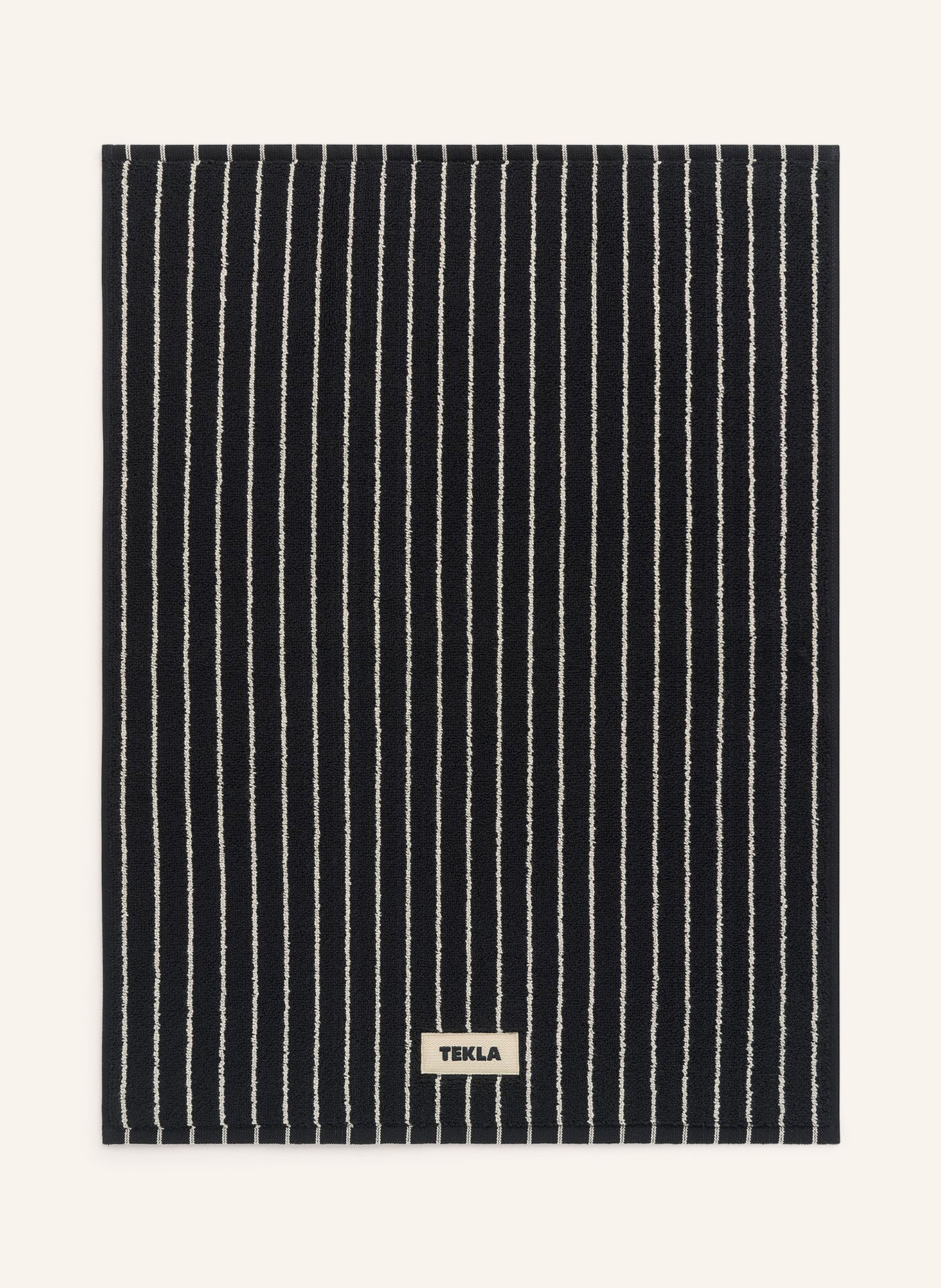 TEKLA Badematte: SCHWARZ / WEISS