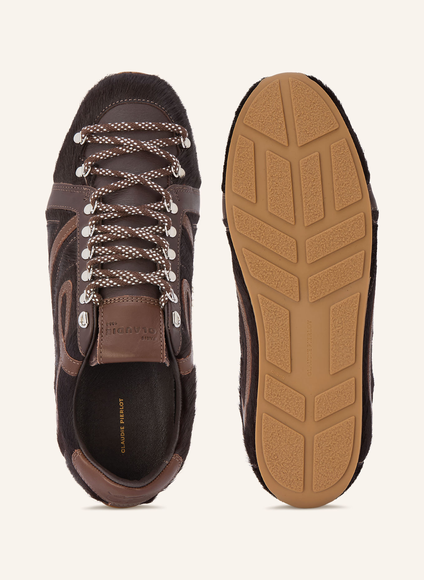 CLAUDIE PIERLOT Sneaker: DUNKELBRAUN / BRAUN