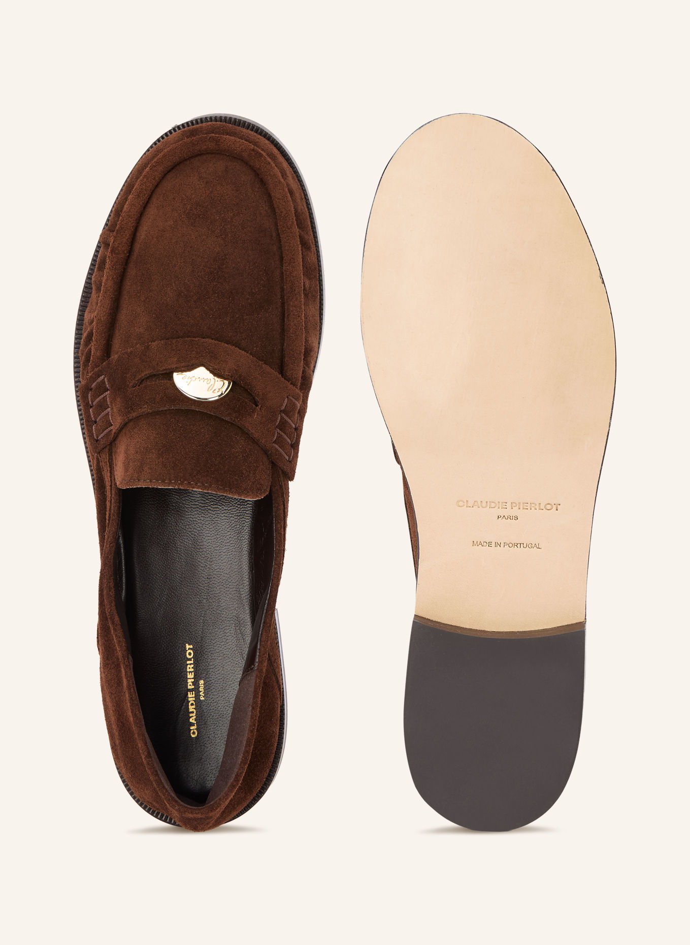 CLAUDIE PIERLOT Penny-Loafer: DUNKELBRAUN