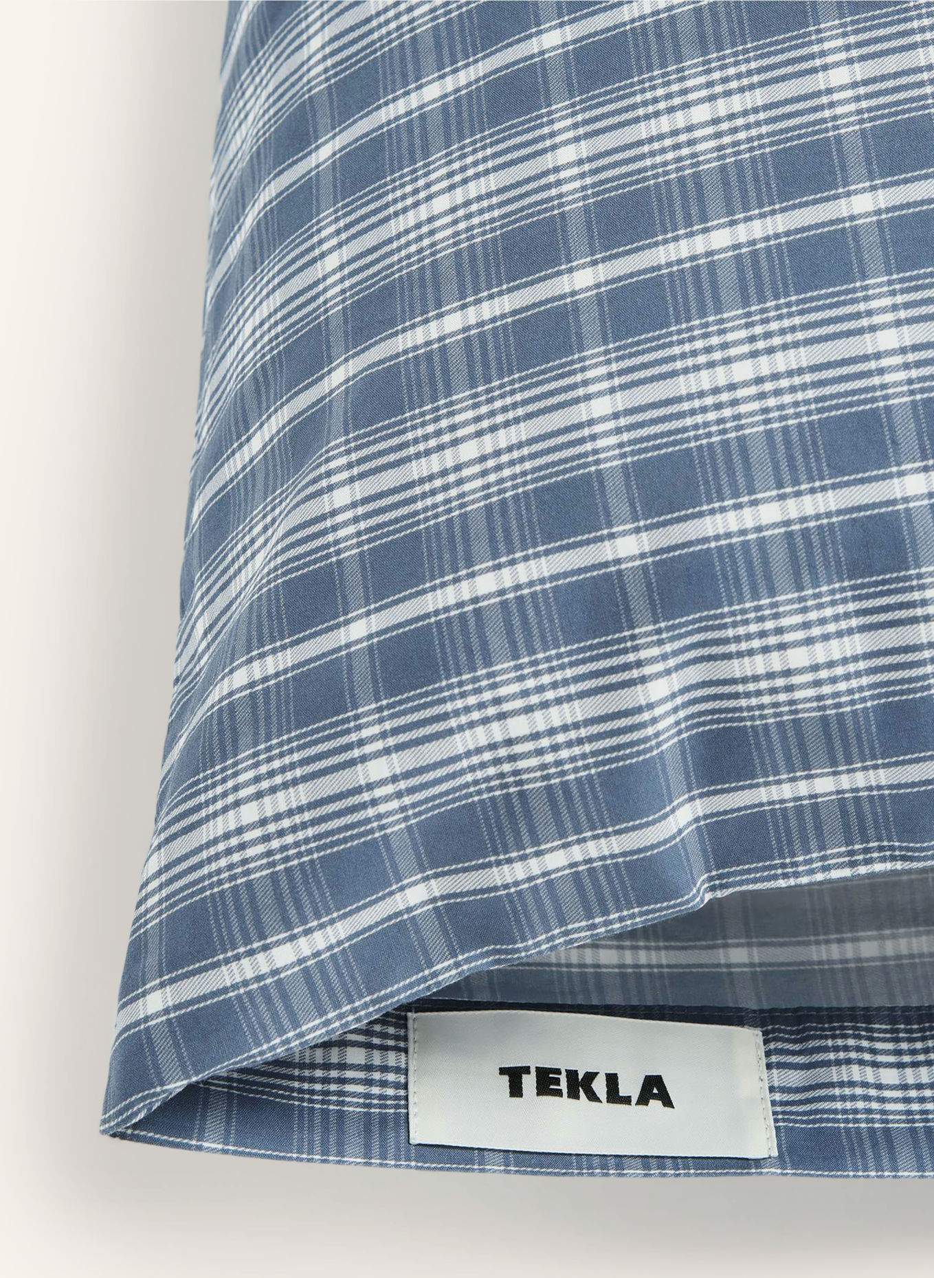 TEKLA Kissenbezug: BLAU / HELLBLAU / WEISS