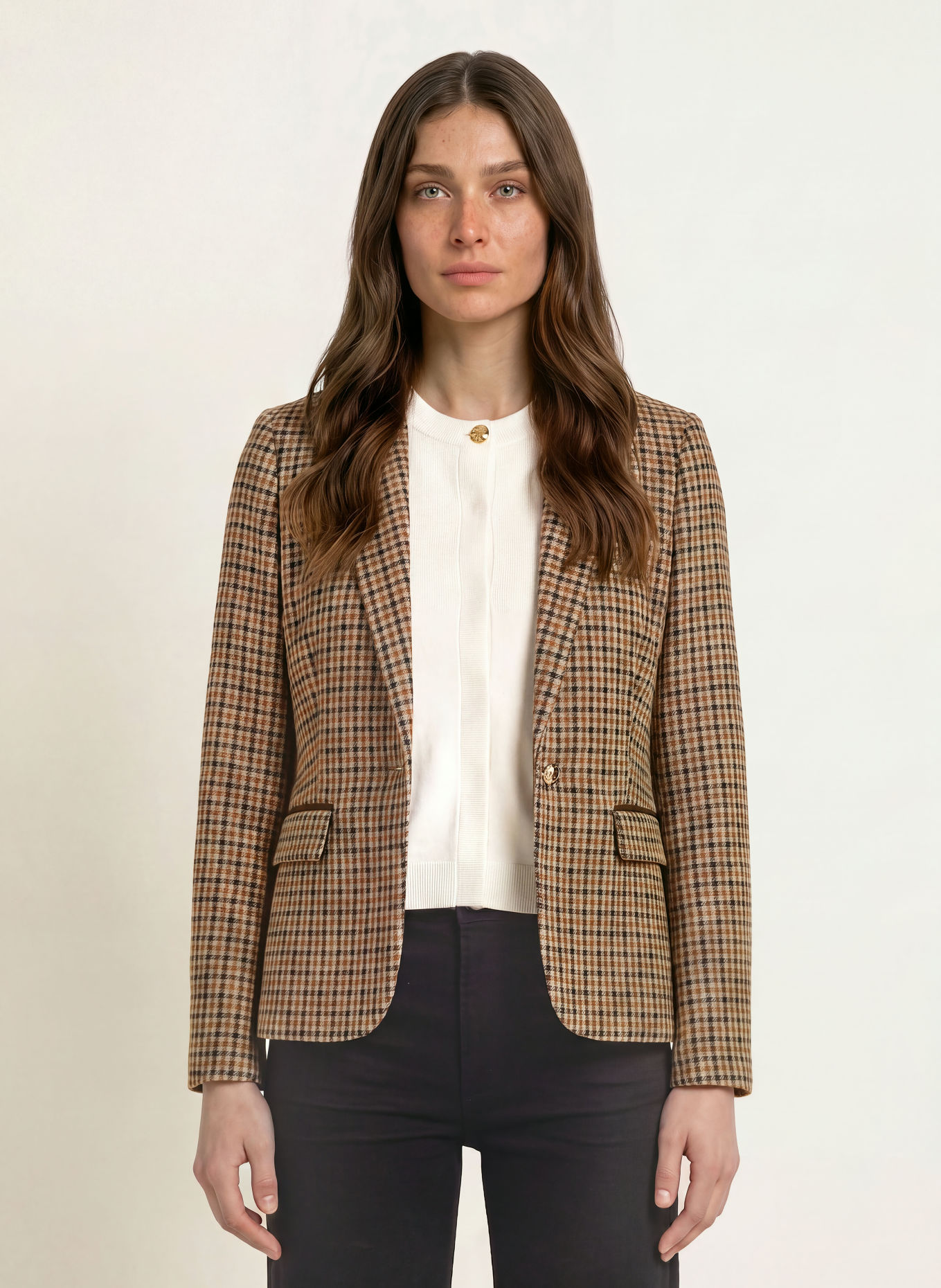 HOBBS Blazer ADELINE: HELLBRAUN / BRAUN / SCHWARZ
