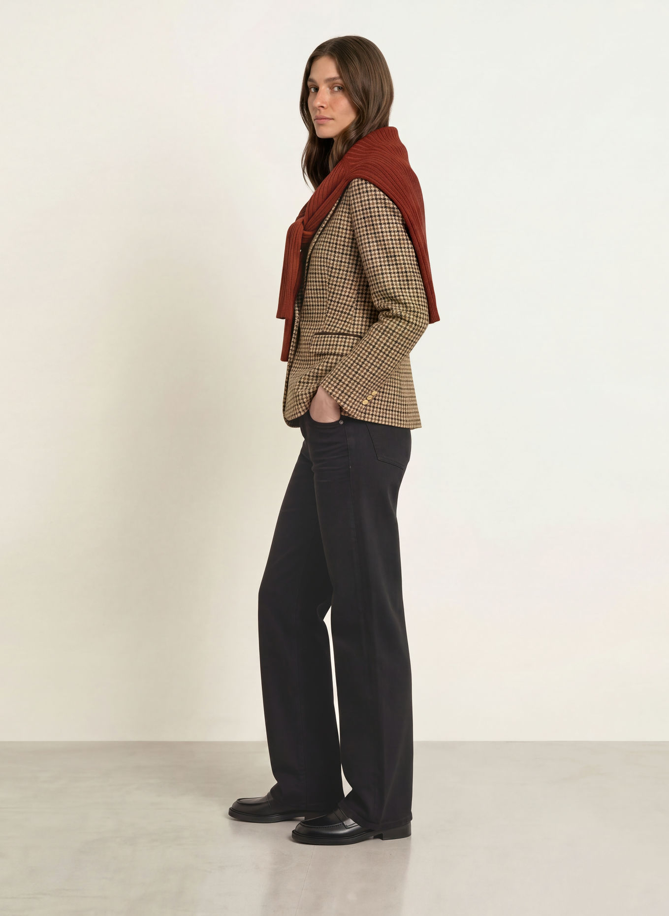 HOBBS Blazer ADELINE: HELLBRAUN / BRAUN / SCHWARZ