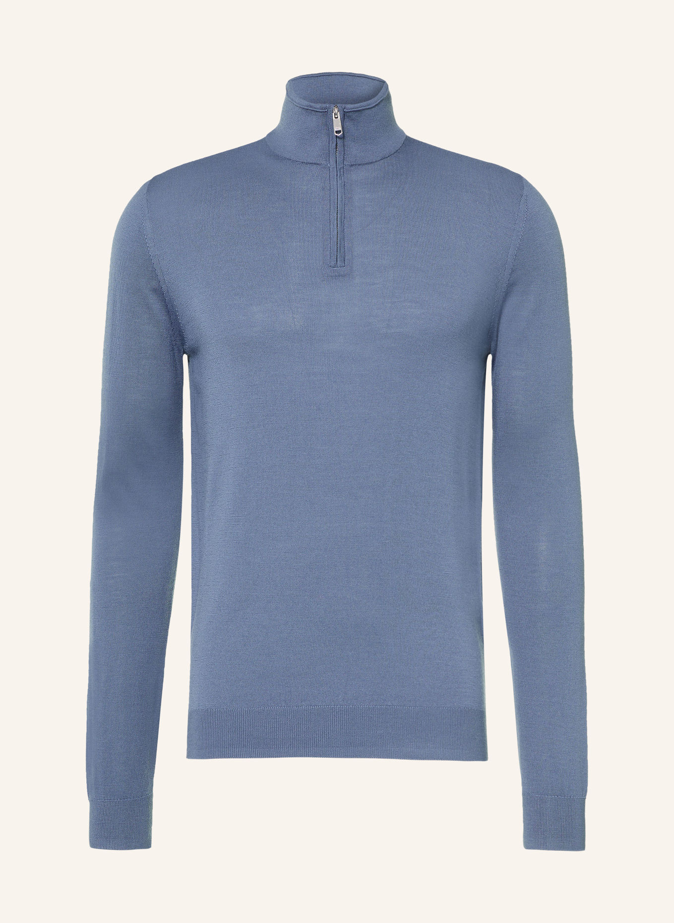 REISS Half-zip sweater BLACKHALL Turtleneck: BLUE