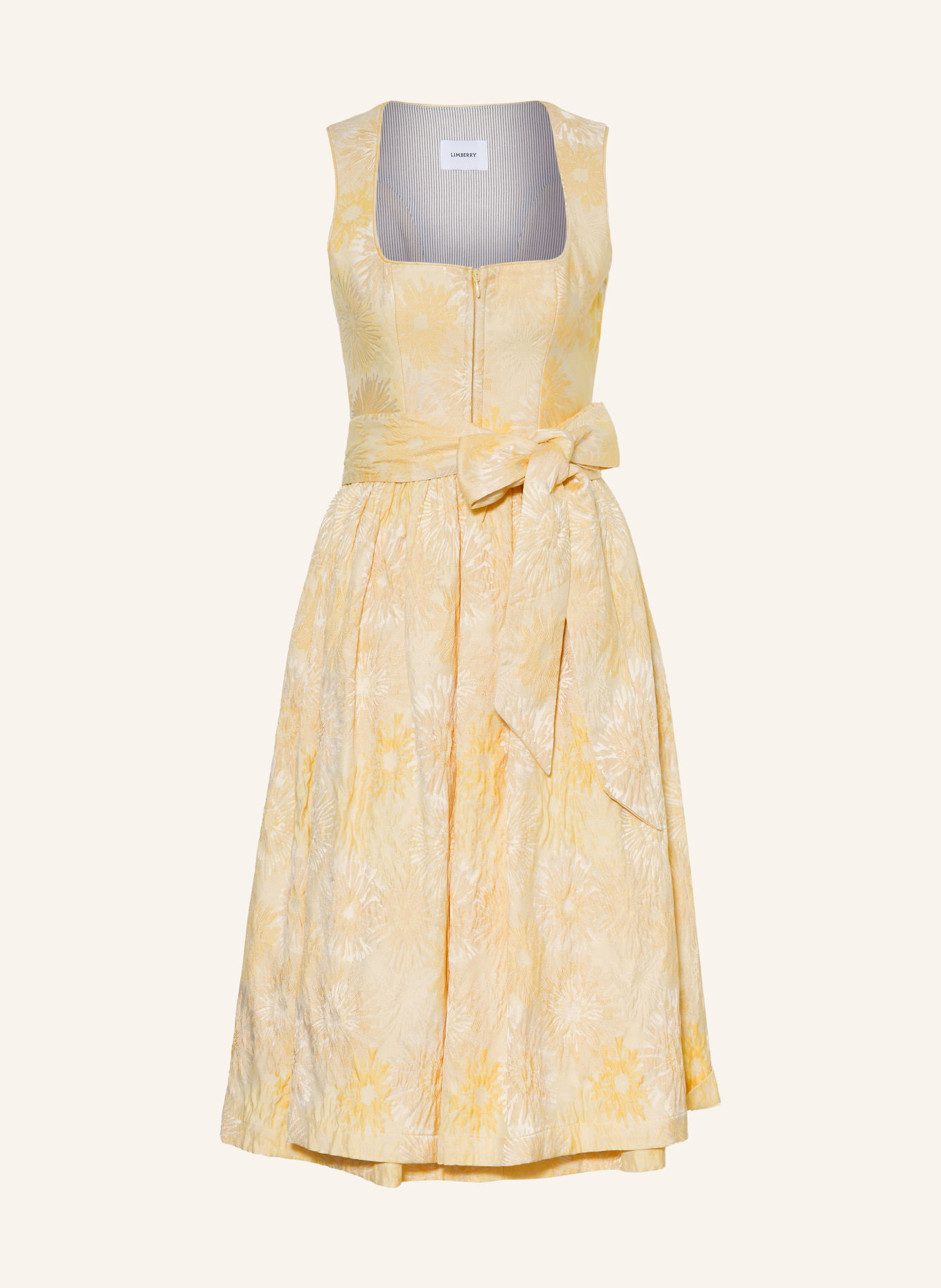 LIMBERRY Dirndl DAHLIA: GELB / HELLBRAUN / HELLGELB