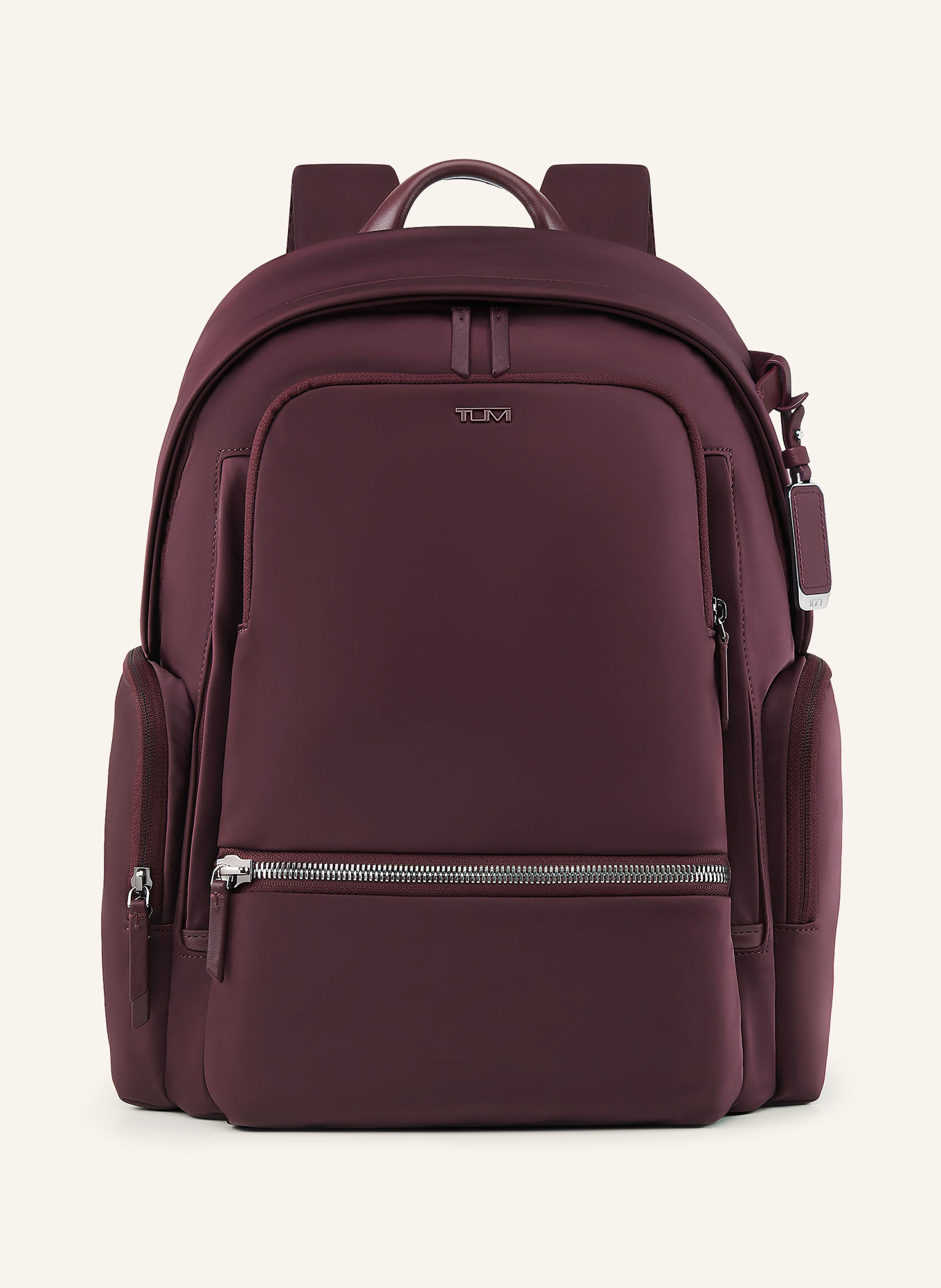 TUMI Sac à dos VOYAGEUR CELINA avec compartiment pour ordinateur portable: ROUGE FONCÉ / ARGENT