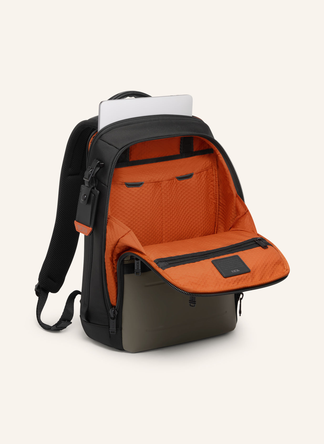 TUMI ALPHA BRAVO DYNAMIC Backpack with laptop compartment: TAUPE / BLACK