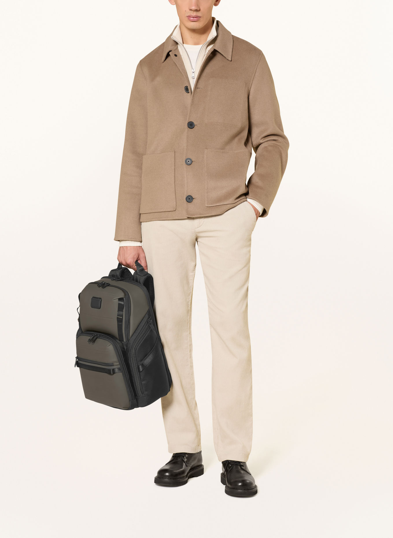 TUMI ALPHA BRAVO Rucksack SEARCH mit Laptop-Fach: TAUPE / SCHWARZ