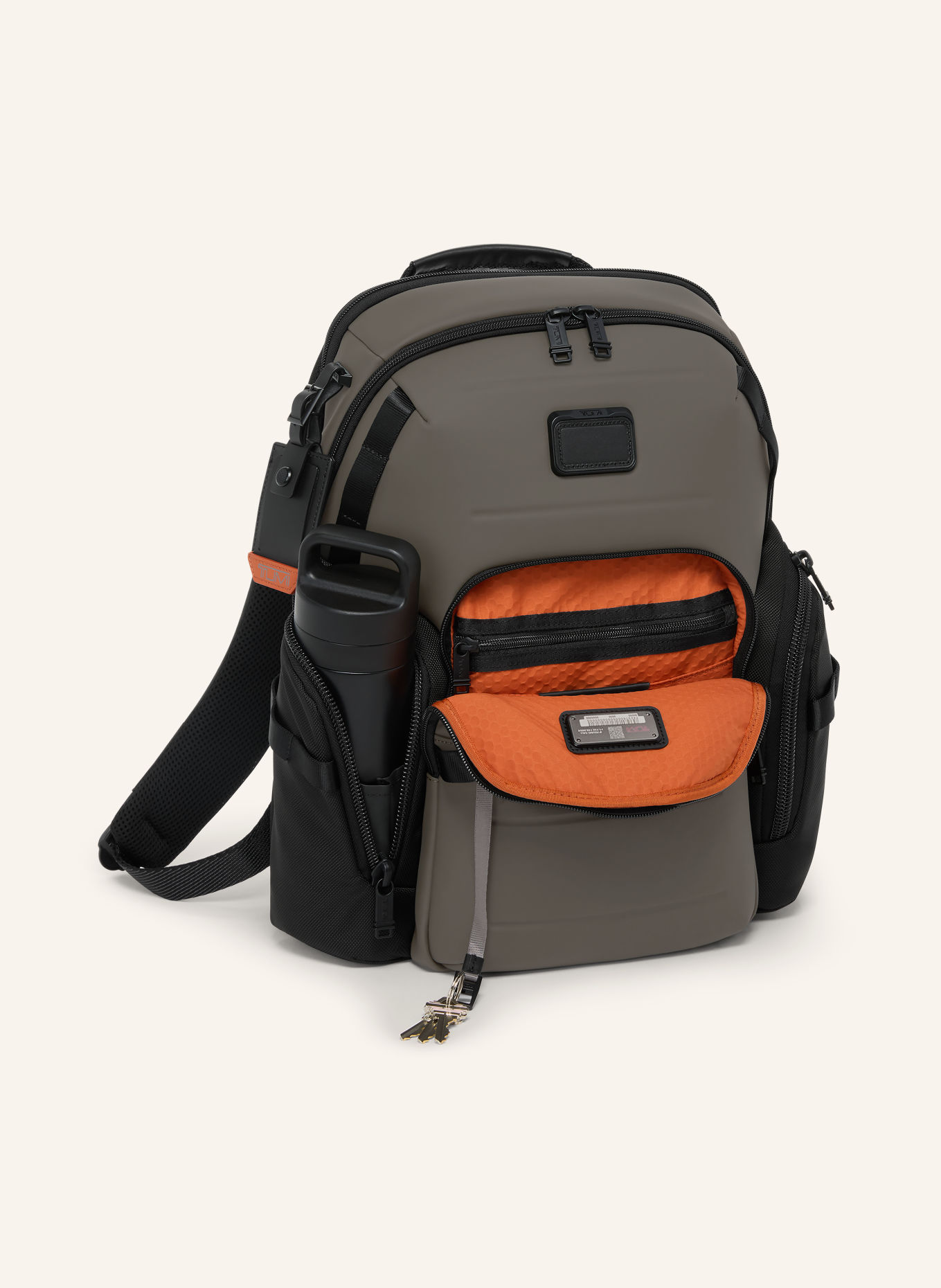 TUMI ALPHA BRAVO NAVIGATION Backpack with laptop compartment: TAUPE / BLACK
