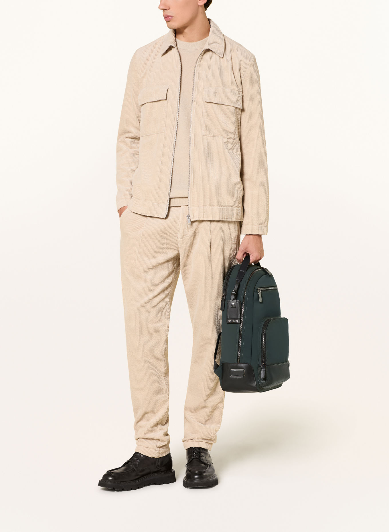 TUMI Sac à dos HARRISON WARREN avec compartiment pour ordinateur portable: GROEN / NOIR