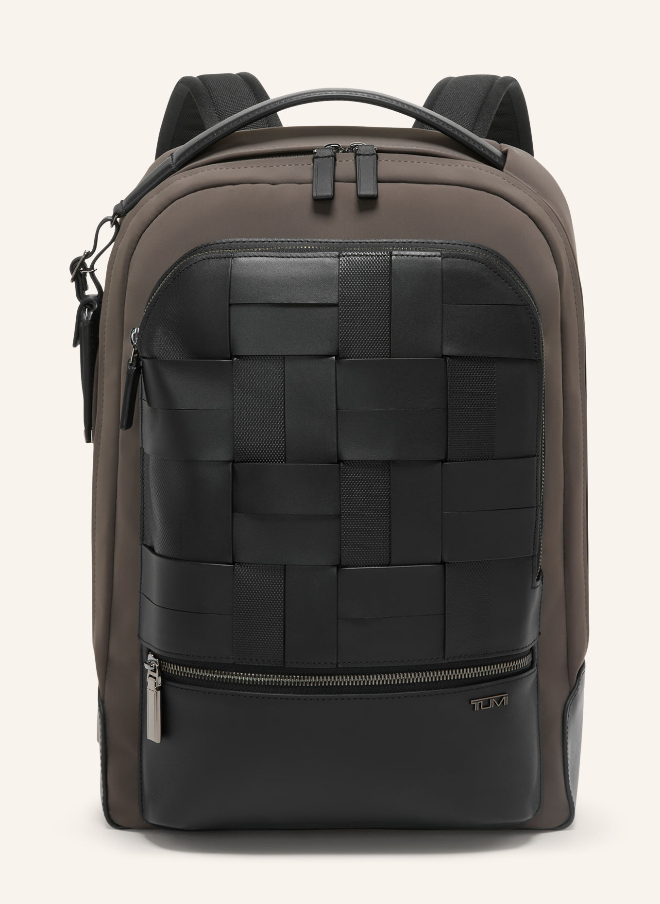 TUMI HARRISON BRADNER Backpack with laptop compartment: TAUPE / BLACK