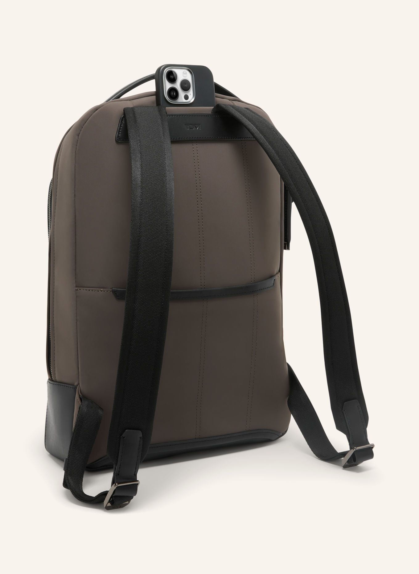 TUMI HARRISON BRADNER Backpack with laptop compartment: TAUPE / BLACK