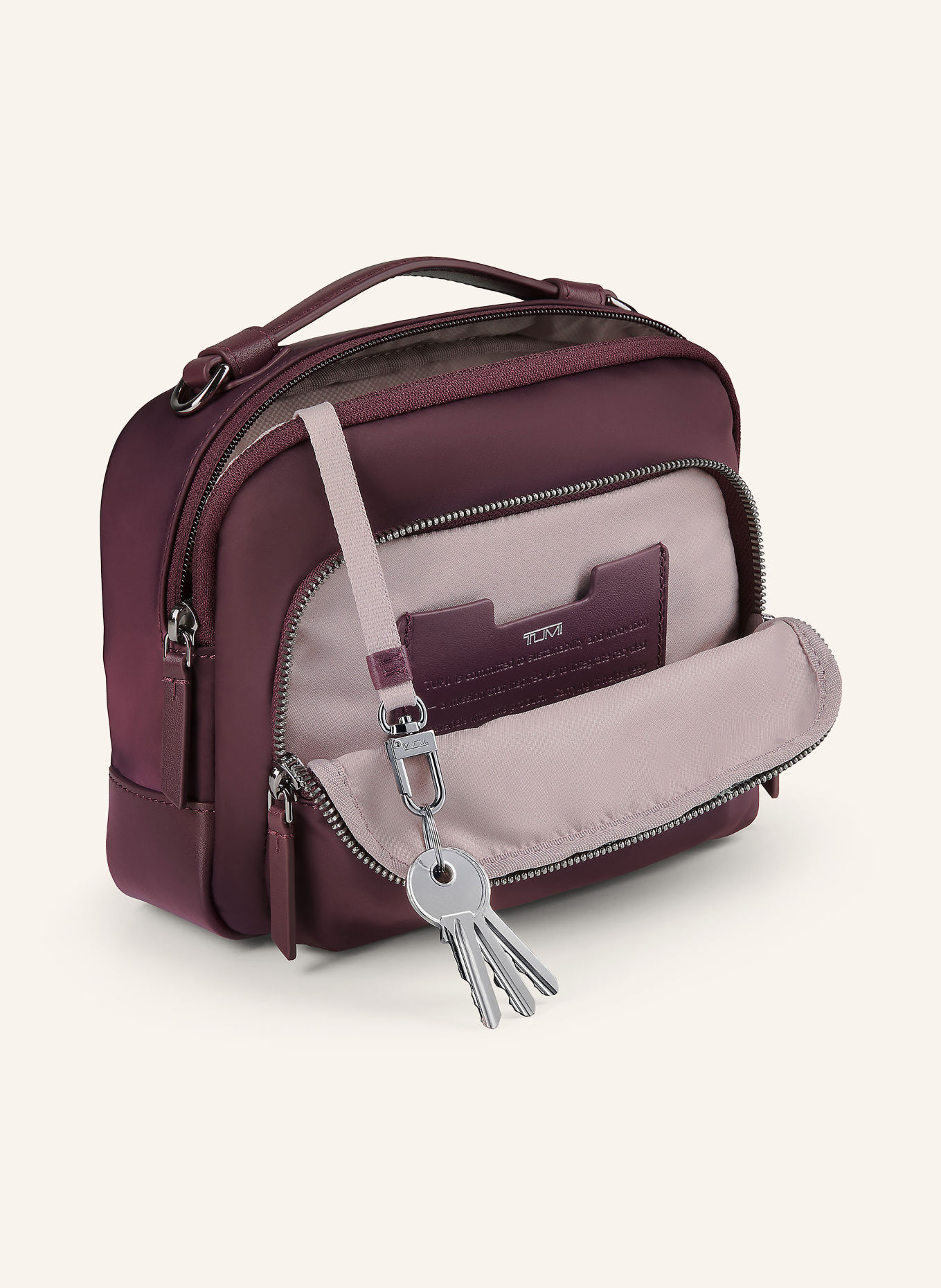 TUMI VOYAGEUR TEGHAN Crossbody bag: DARK RED