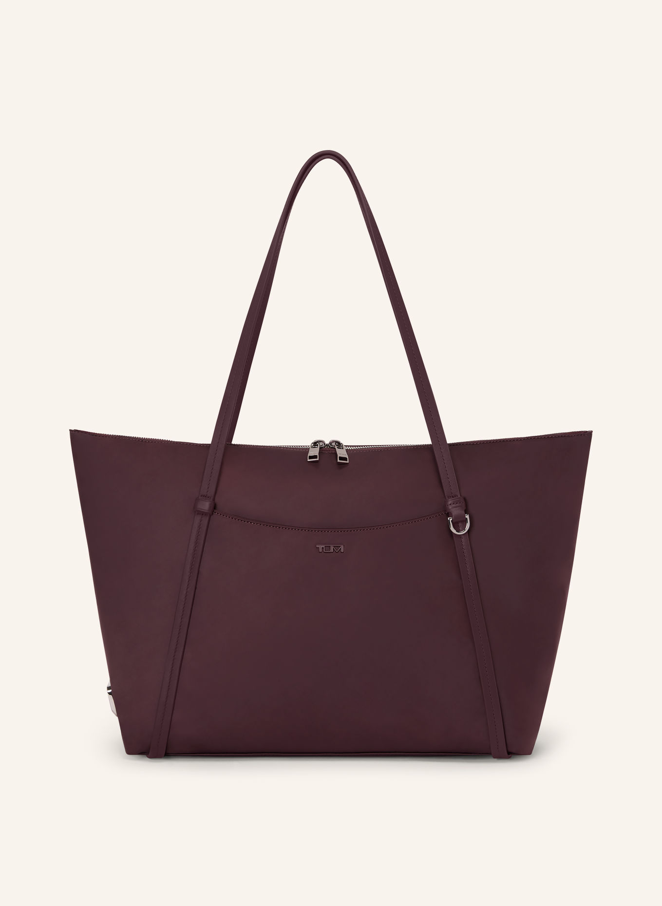 TUMI VOYAGEUR Shoppers Q: DARK RED / SILVER