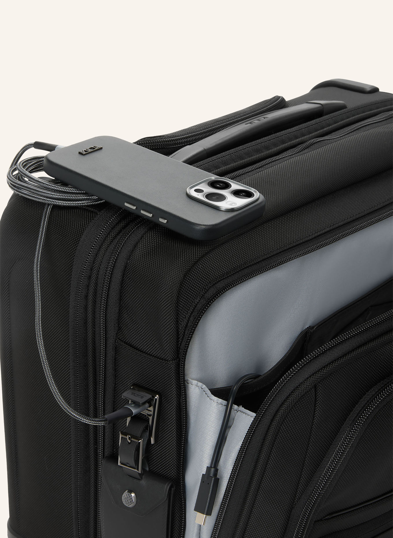 TUMI Valise business à roulettes ALPHA DELUXE: NOIR