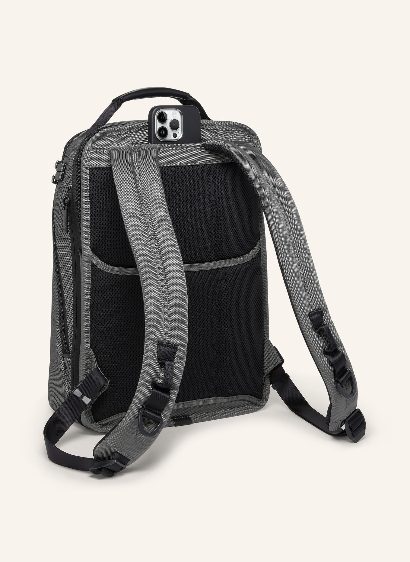 TUMI ALPHA Rucksack MEDIUM mit Laptop-Fach: GRAU / SCHWARZ