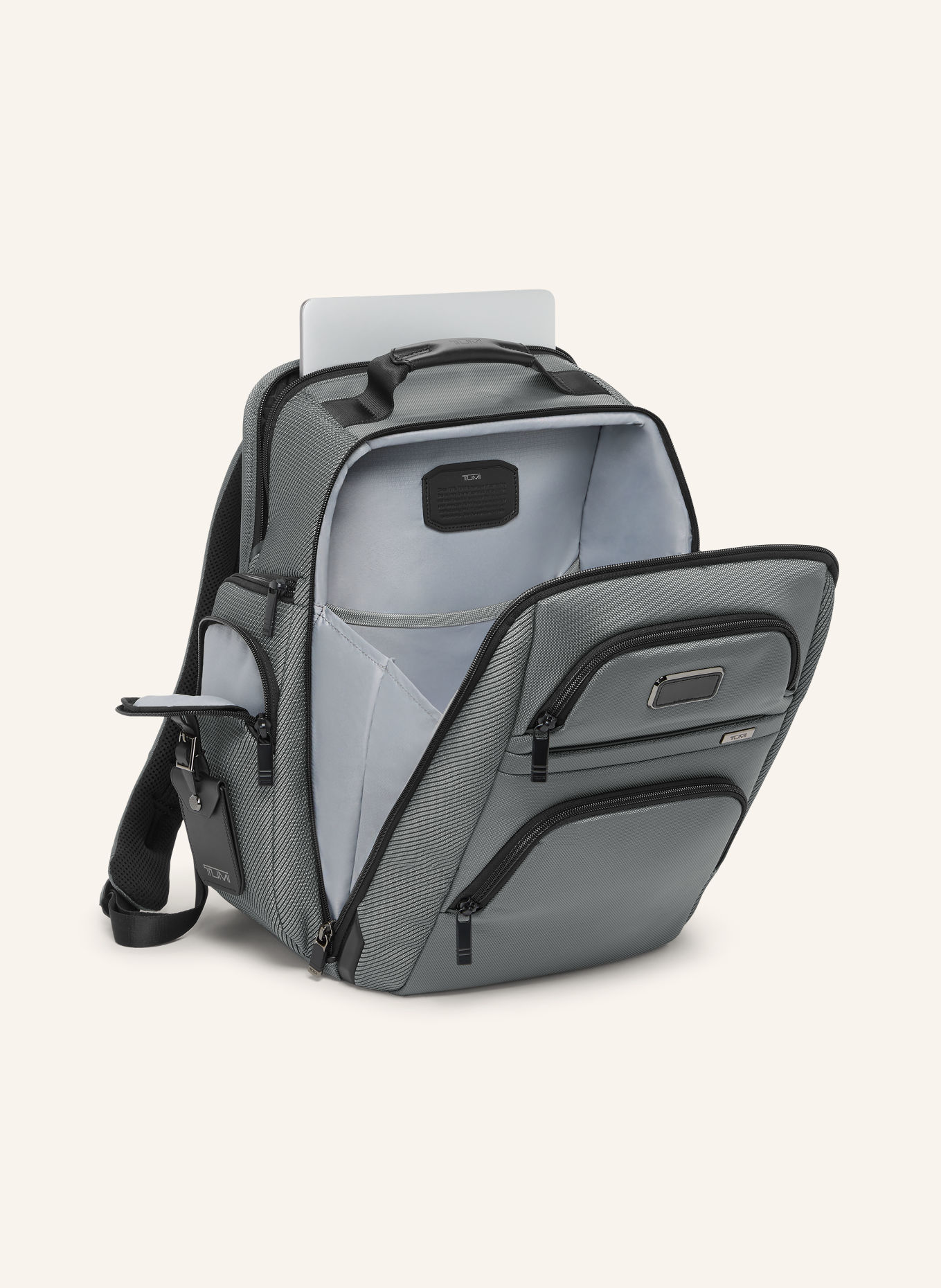 TUMI ALPHA Backpack with laptop compartment: GRAY / BLACK