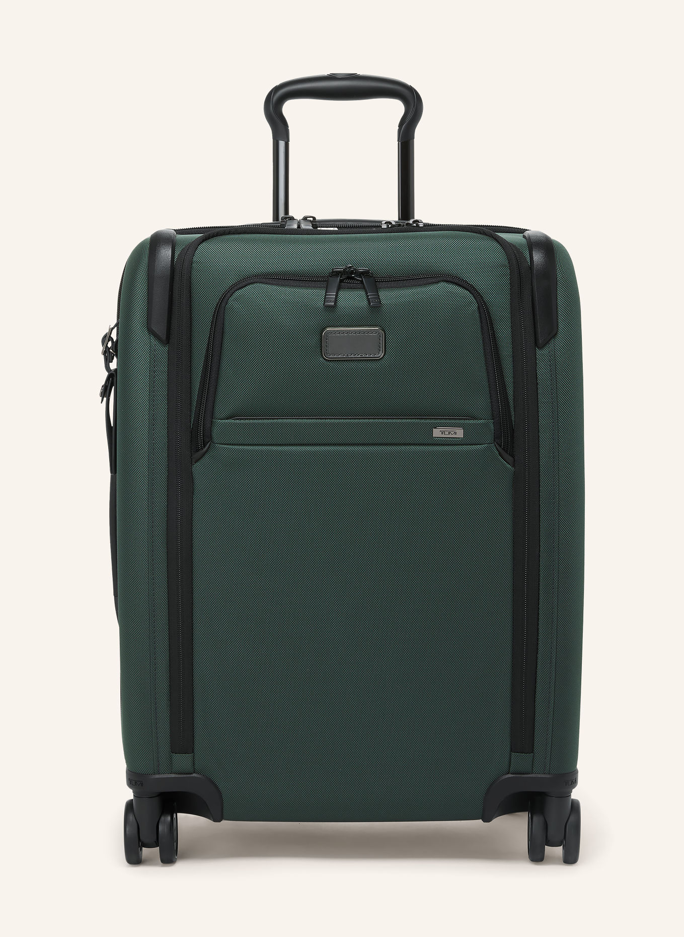 TUMI ALPHA Trolley LARGE DUAL ACCESS EXPANDABLE CABIN: DARK GREEN / BLACK