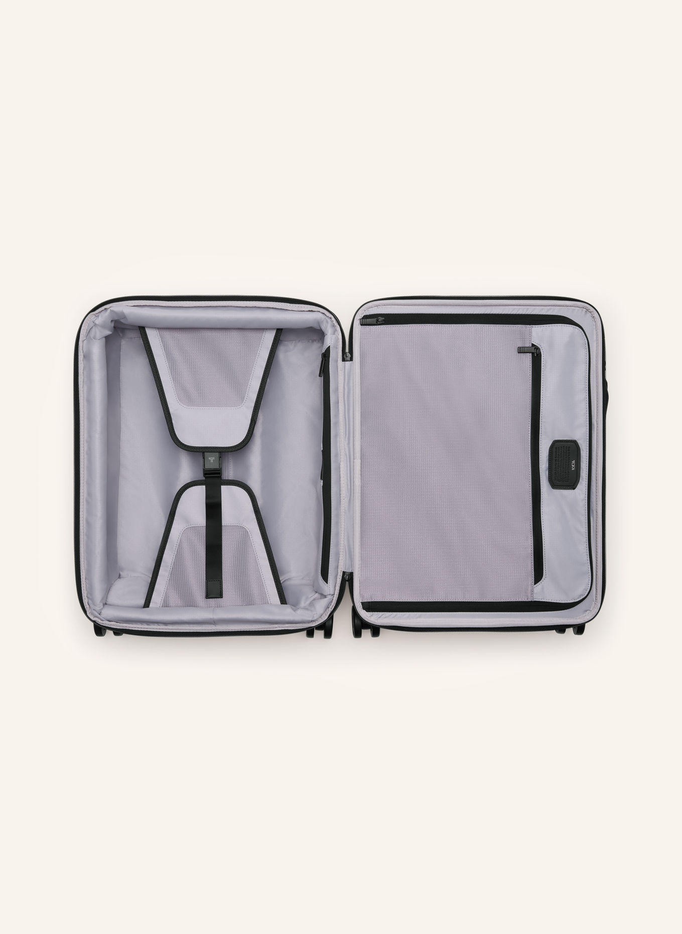 TUMI ALPHA Trolley LARGE DUAL ACCESS EXPANDABLE CABIN: DARK GREEN / BLACK