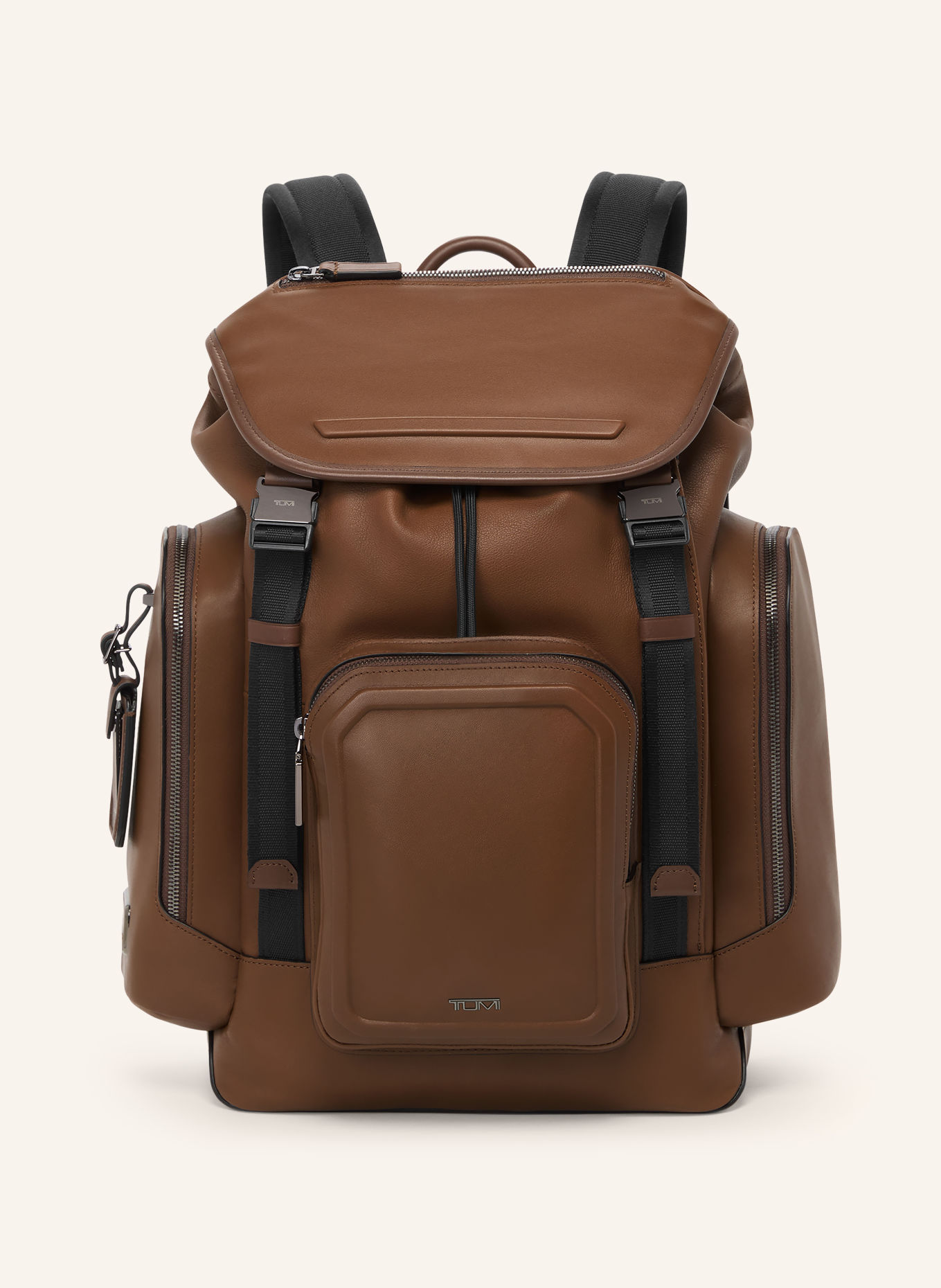 TUMI HARRISON GRIFFEN SMALL Backpack with laptop compartment: COGNAC