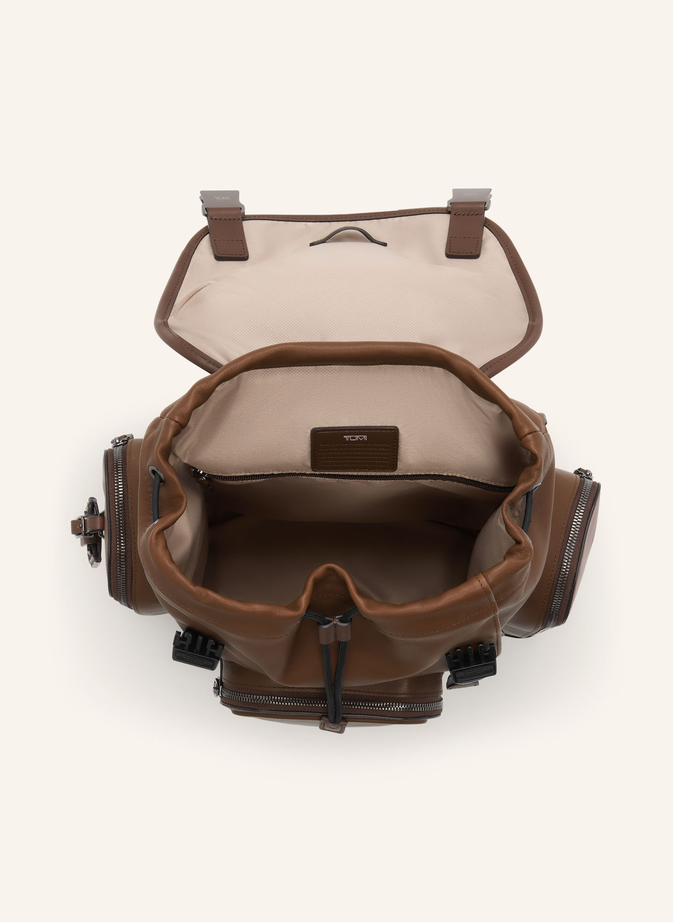 TUMI HARRISON GRIFFEN SMALL Backpack with laptop compartment: COGNAC