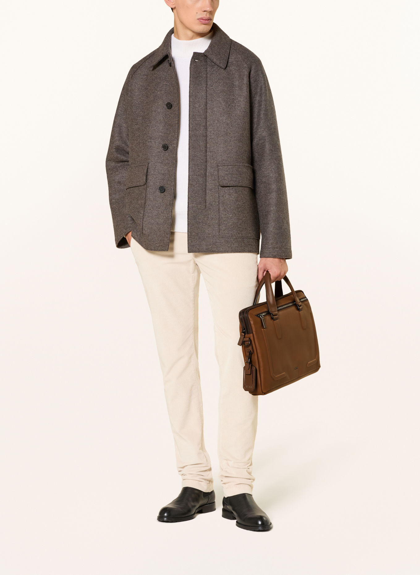 TUMI HARRISON Sac pour ordinateur portable SYCAMORE: COGNAC