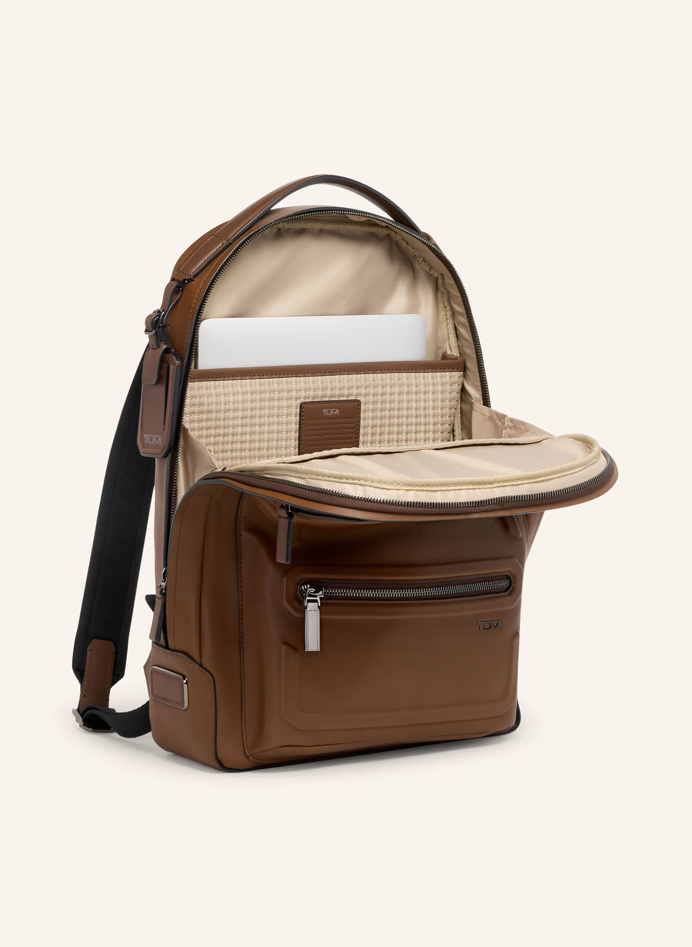 TUMI Sac à dos HARRISON BRADNER avec compartiment pour ordinateur portable: COGNAC