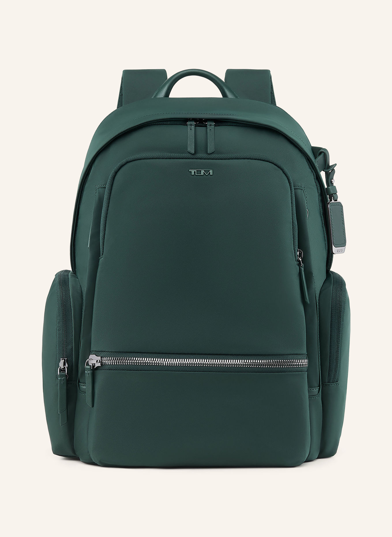 TUMI VOYAGEUR Rucksack CELINA mit Laptop-Fach: DUNKELGRÜN / SILBER