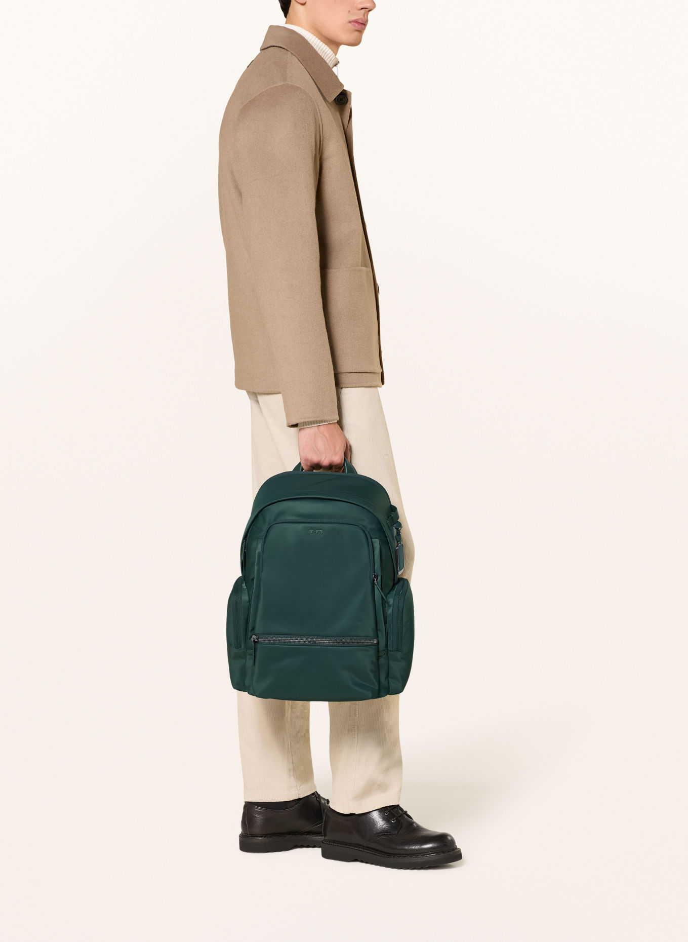 TUMI VOYAGEUR Rucksack CELINA mit Laptop-Fach: DUNKELGRÜN / SILBER