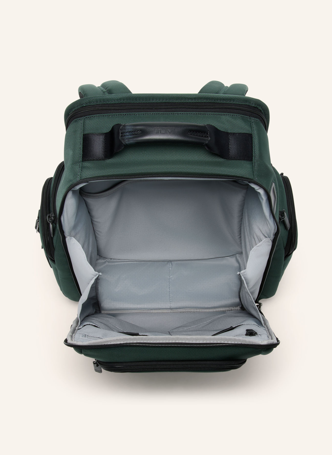 TUMI Sac à dos ALPHA avec compartiment pour ordinateur portable: GROEN / NOIR