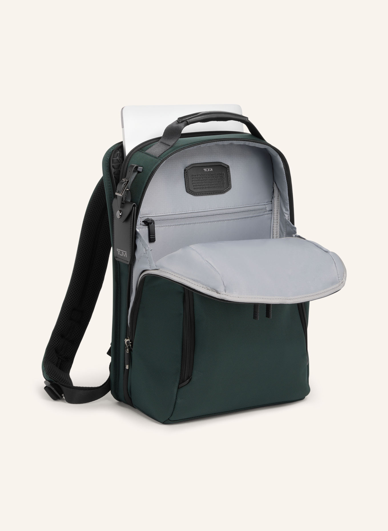 TUMI ALPHA Backpack with laptop compartment: DARK GREEN