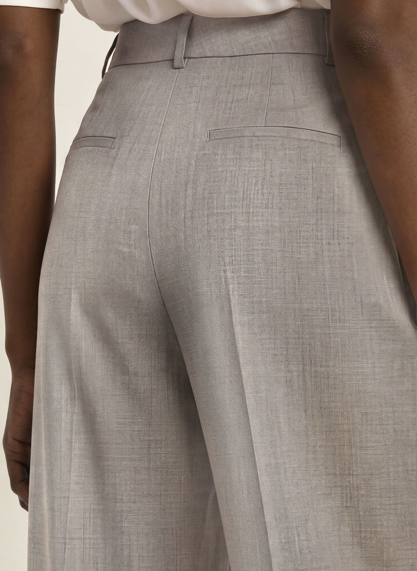 REISS Pantalon palazzo DARCY: GRIS