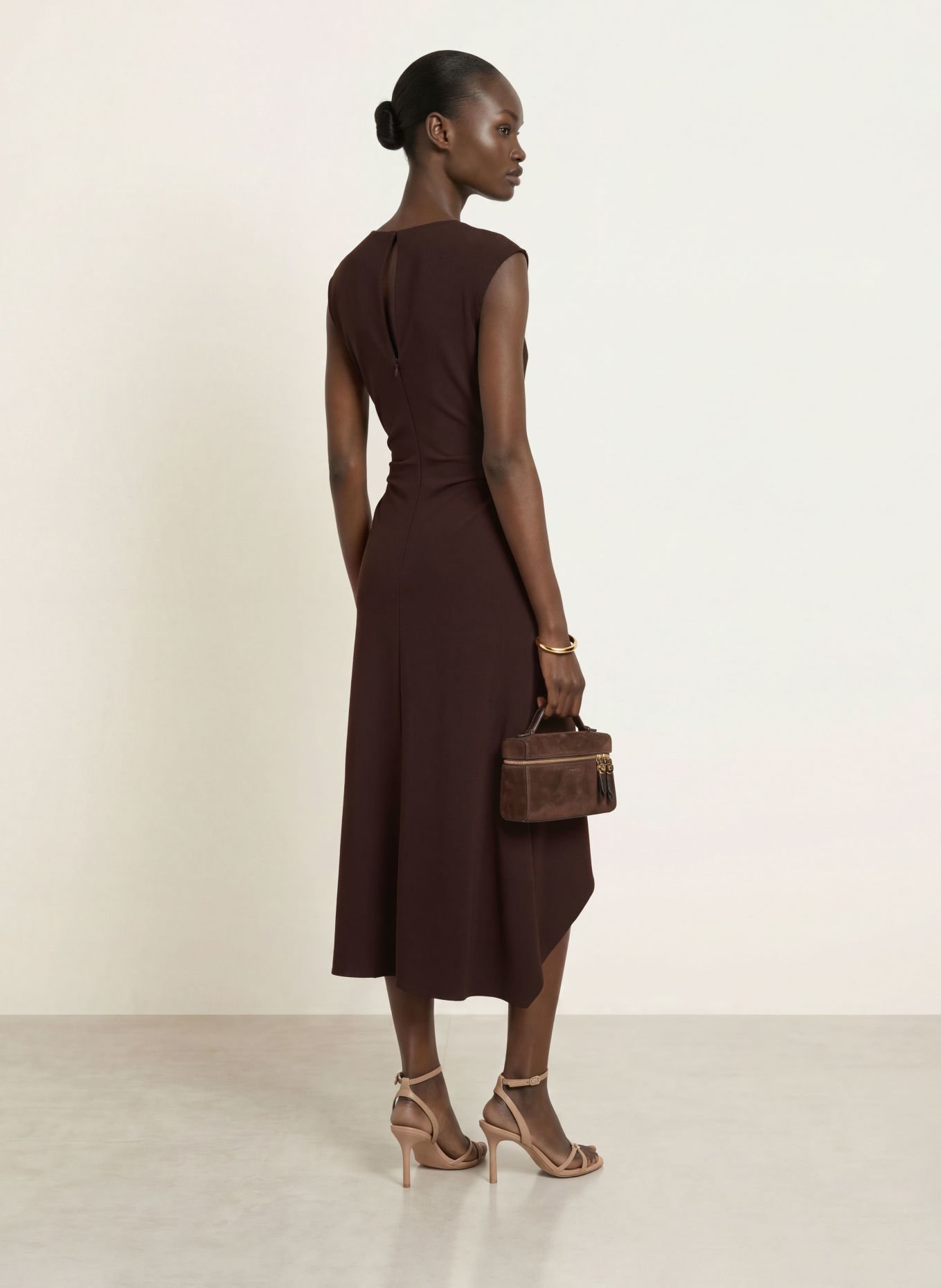 REISS Jerseyjurk CAMILLA: DONKERROOD