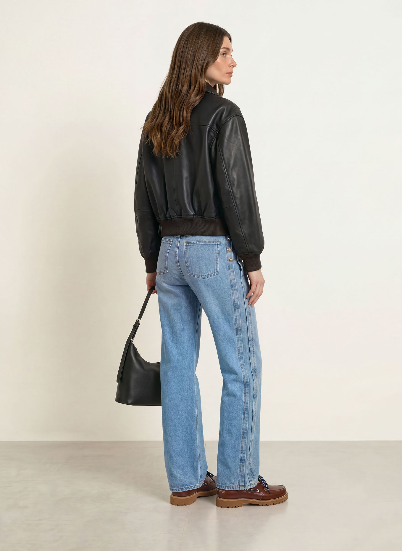 CLAUDIE PIERLOT Wide Leg Jeans: 0017 BLUE DENIM