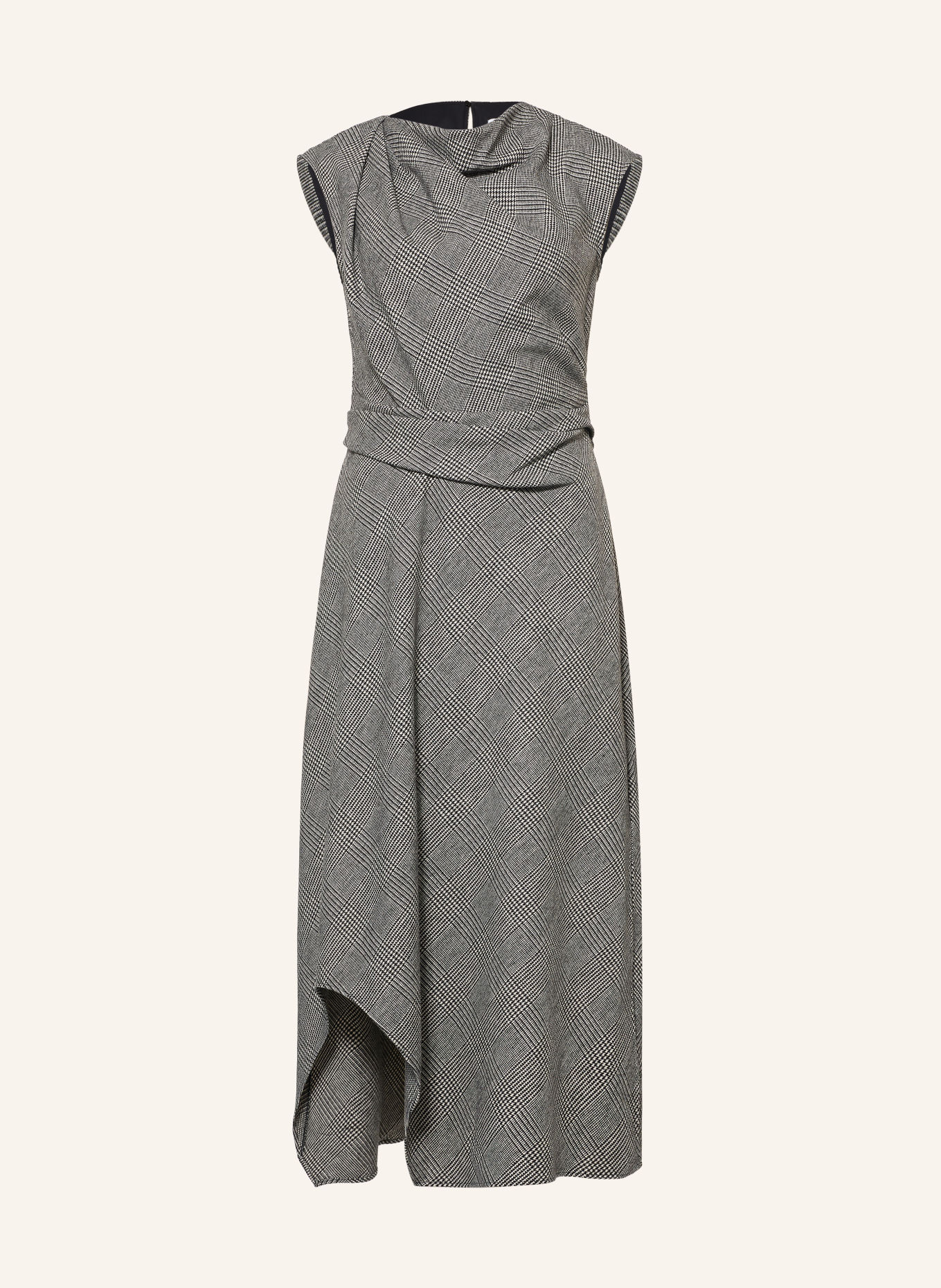 REISS Kleid CLARA: GRAU / WEISS / SCHWARZ