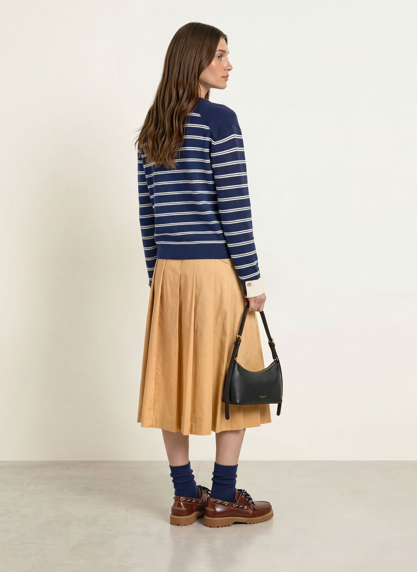 CLAUDIE PIERLOT Pullover: BLAU / WEISS