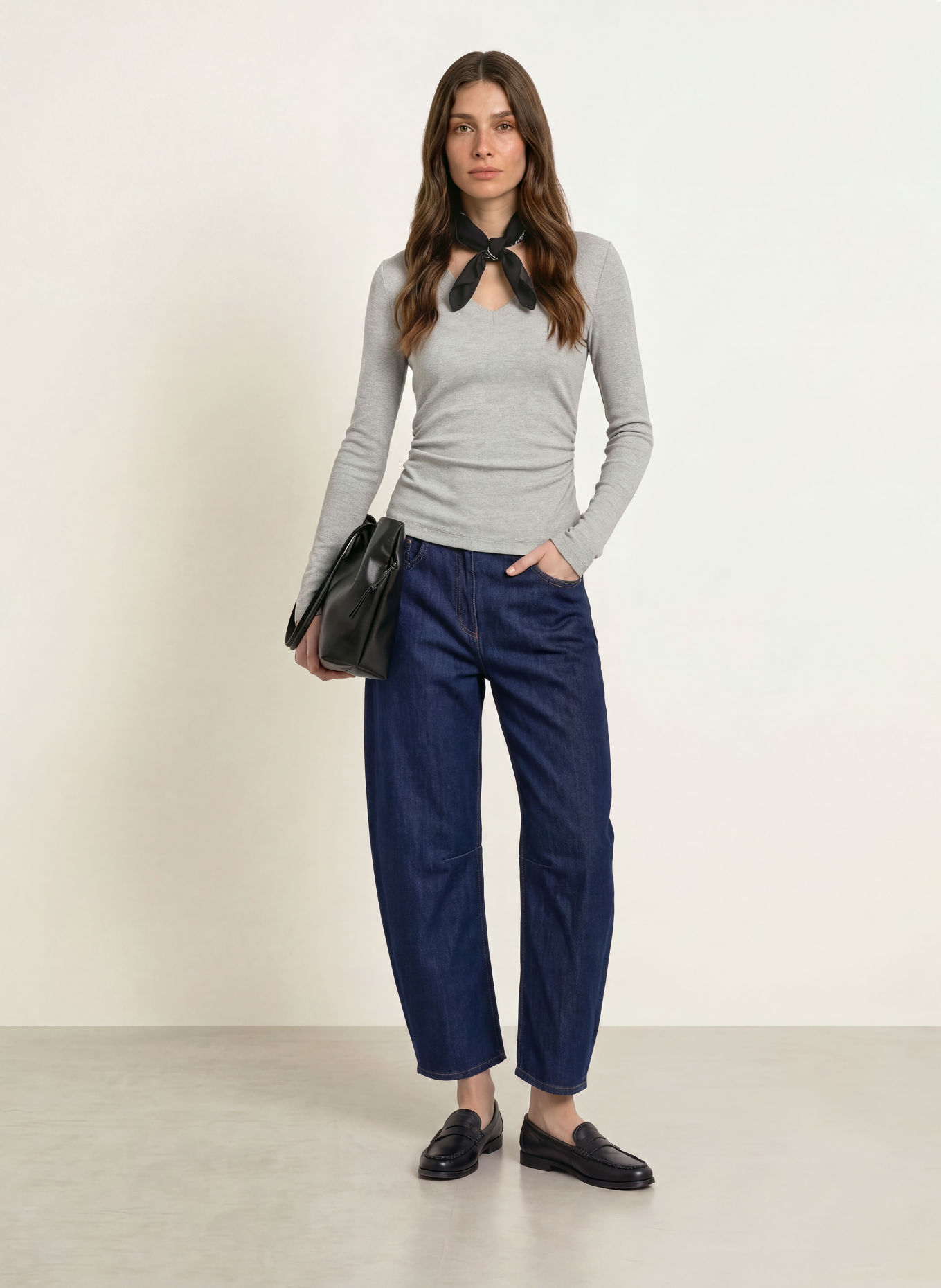 REISS Longsleeve SANDRINE: GRAU
