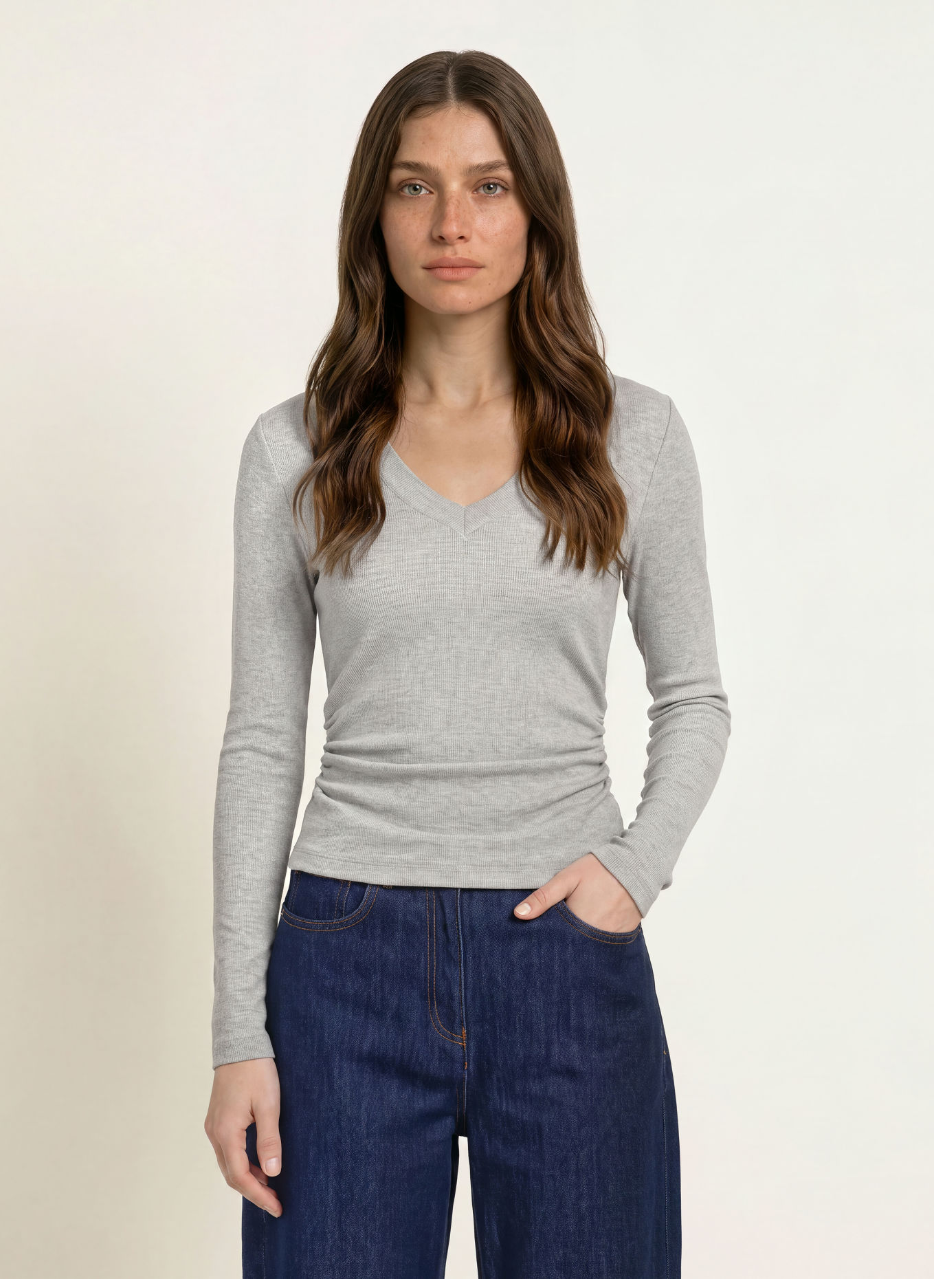 REISS Longsleeve SANDRINE: GRAU