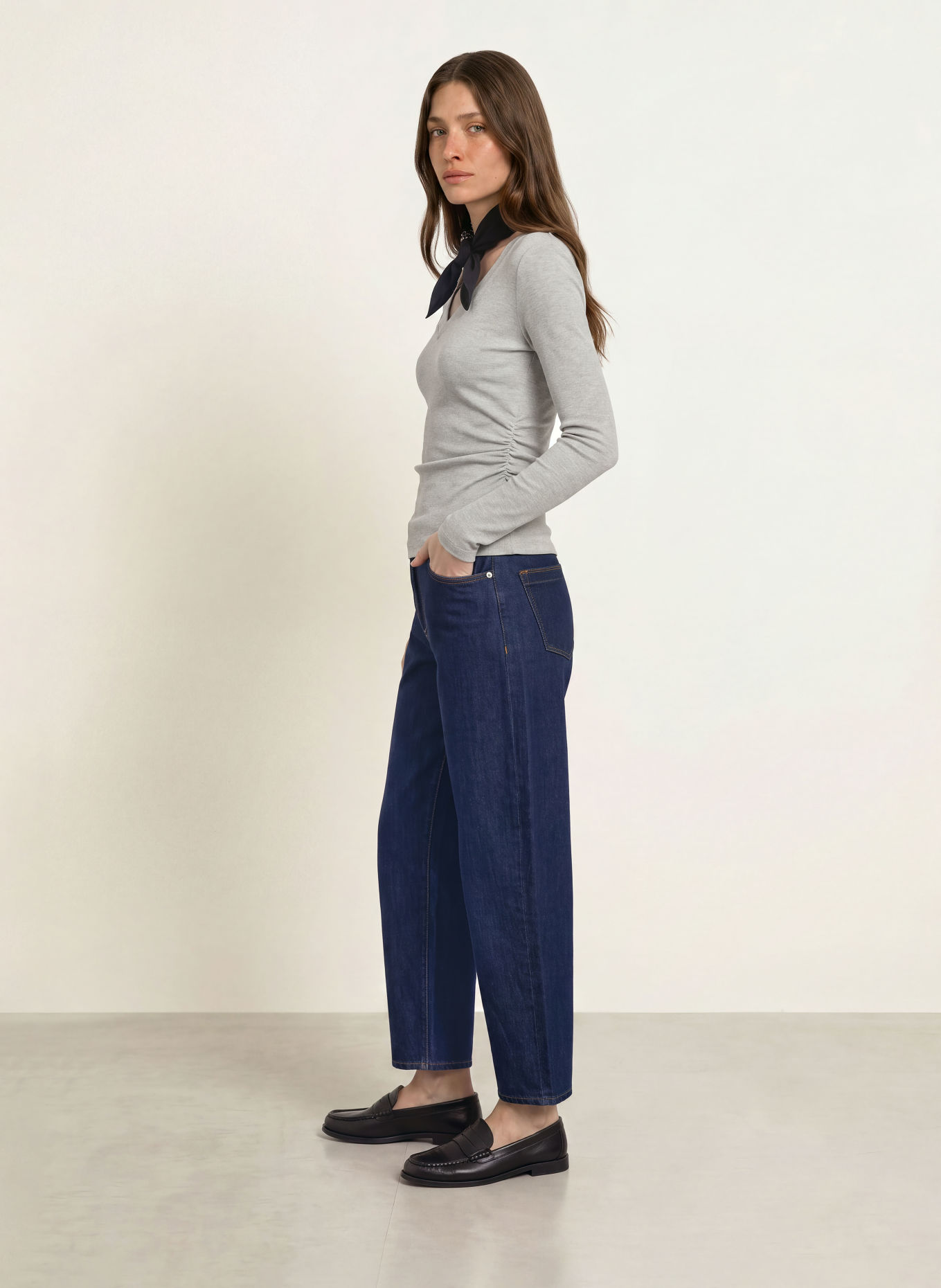 REISS Longsleeve SANDRINE: GRAU