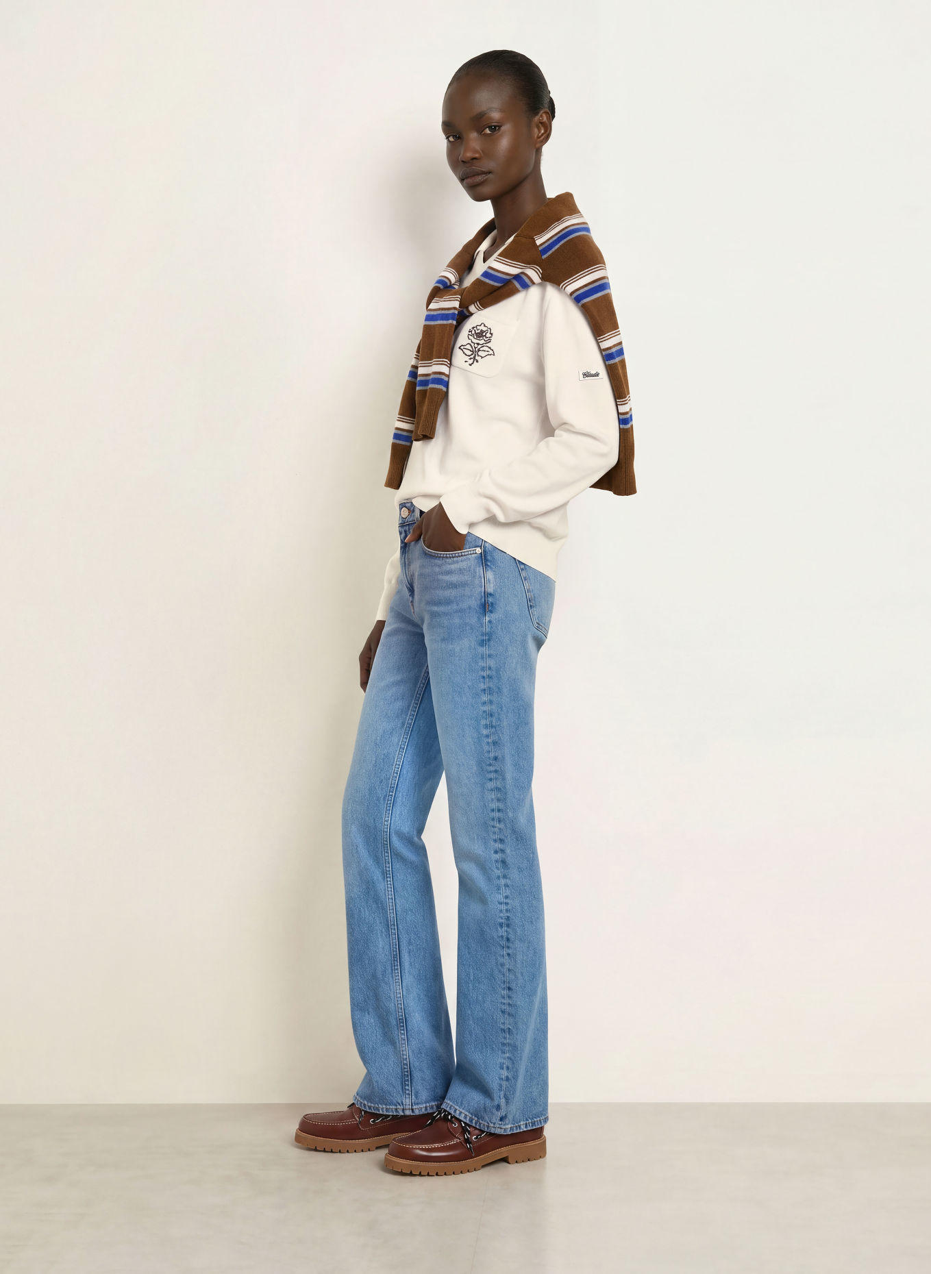 CLAUDIE PIERLOT Pullover: WEISS