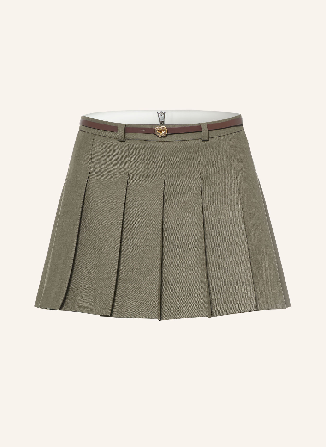 maje Skort: KHAKI / GOLD / DUNKELBRAUN