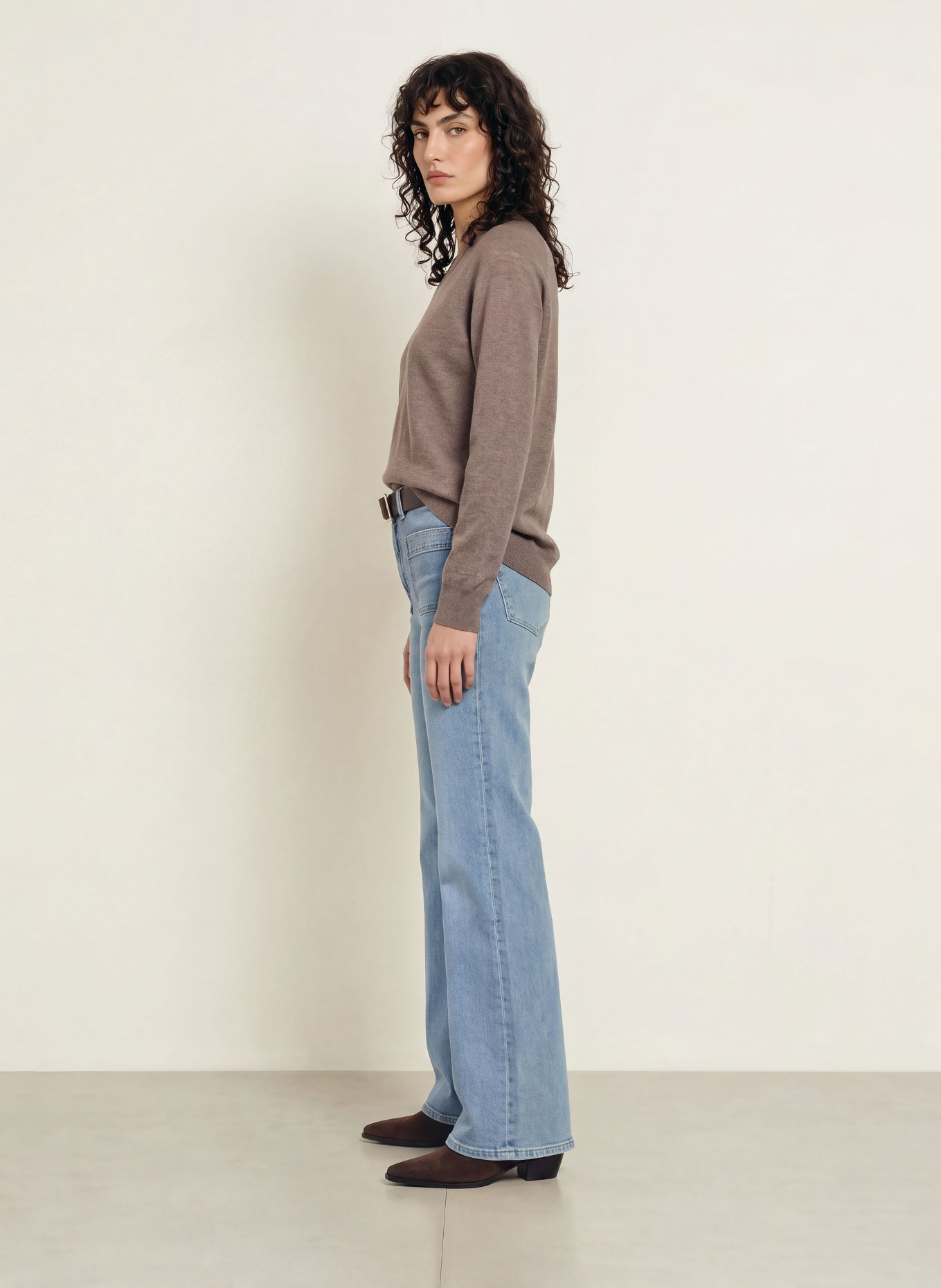 REISS PARIS Sweater Made of Merino Wool: BROWN