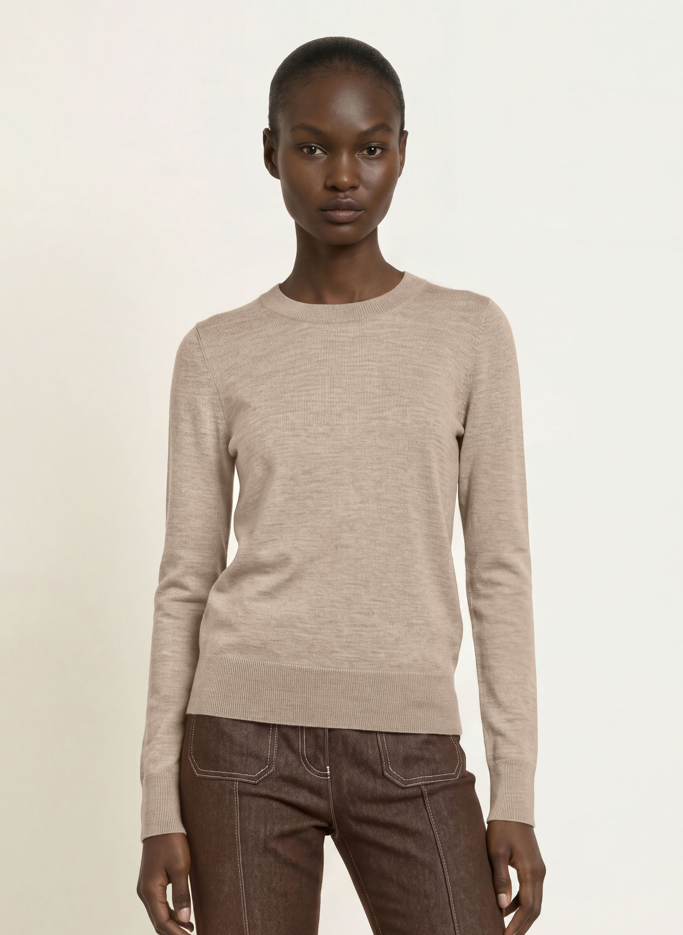 REISS Trui SADIE van merinowol: BEIGE