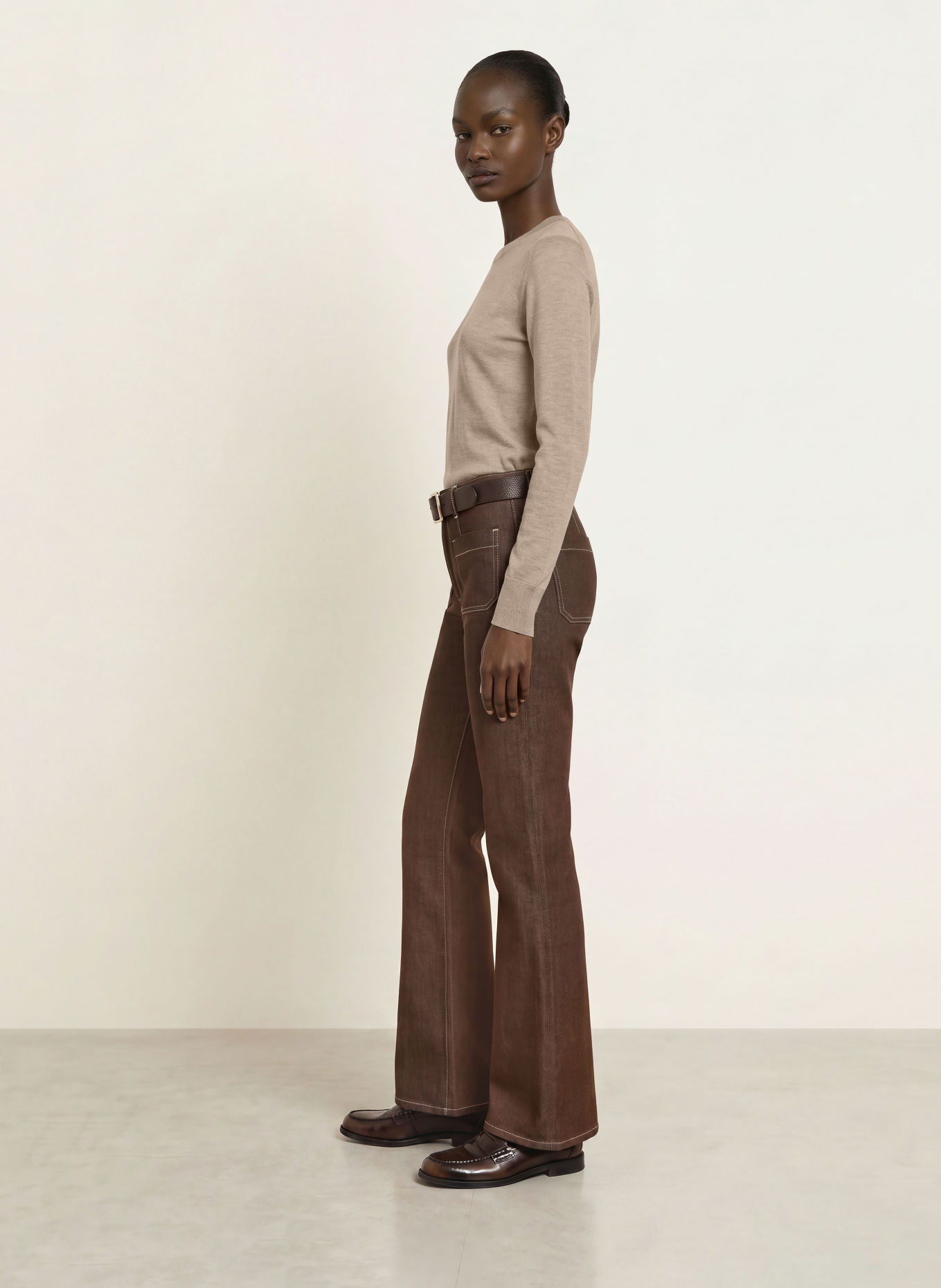 REISS Trui SADIE van merinowol: BEIGE