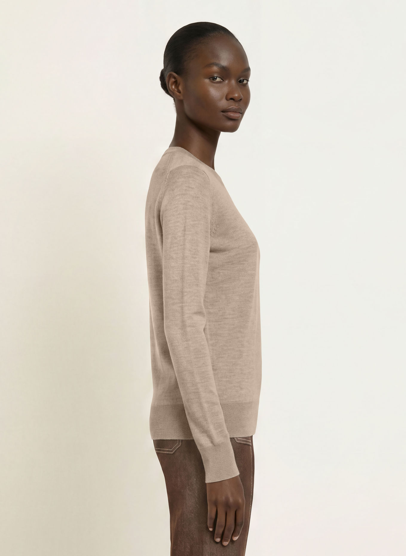 REISS Trui SADIE van merinowol: BEIGE